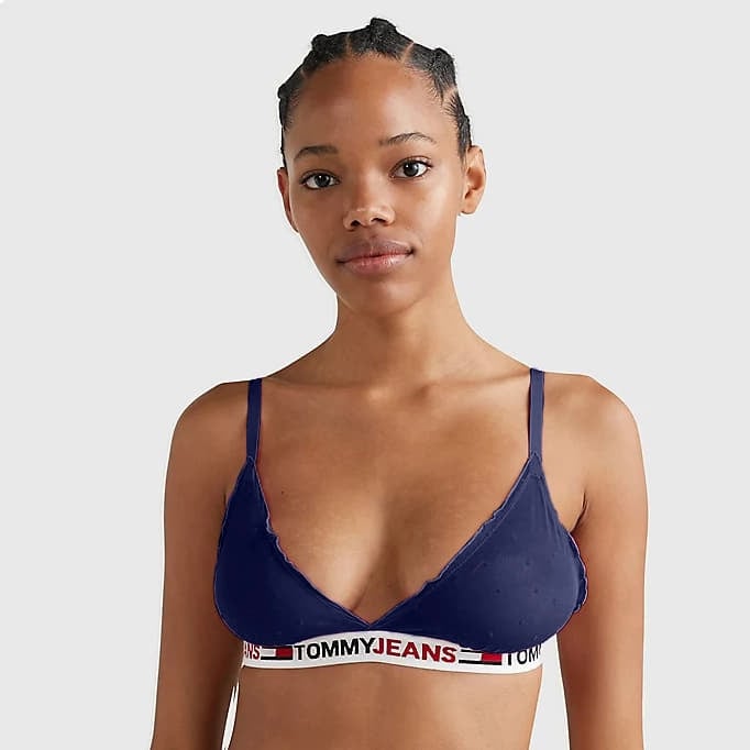 Soutien-gorge TOMMY JEANS ID Mesh Unlined Triangle Desert Sky XS