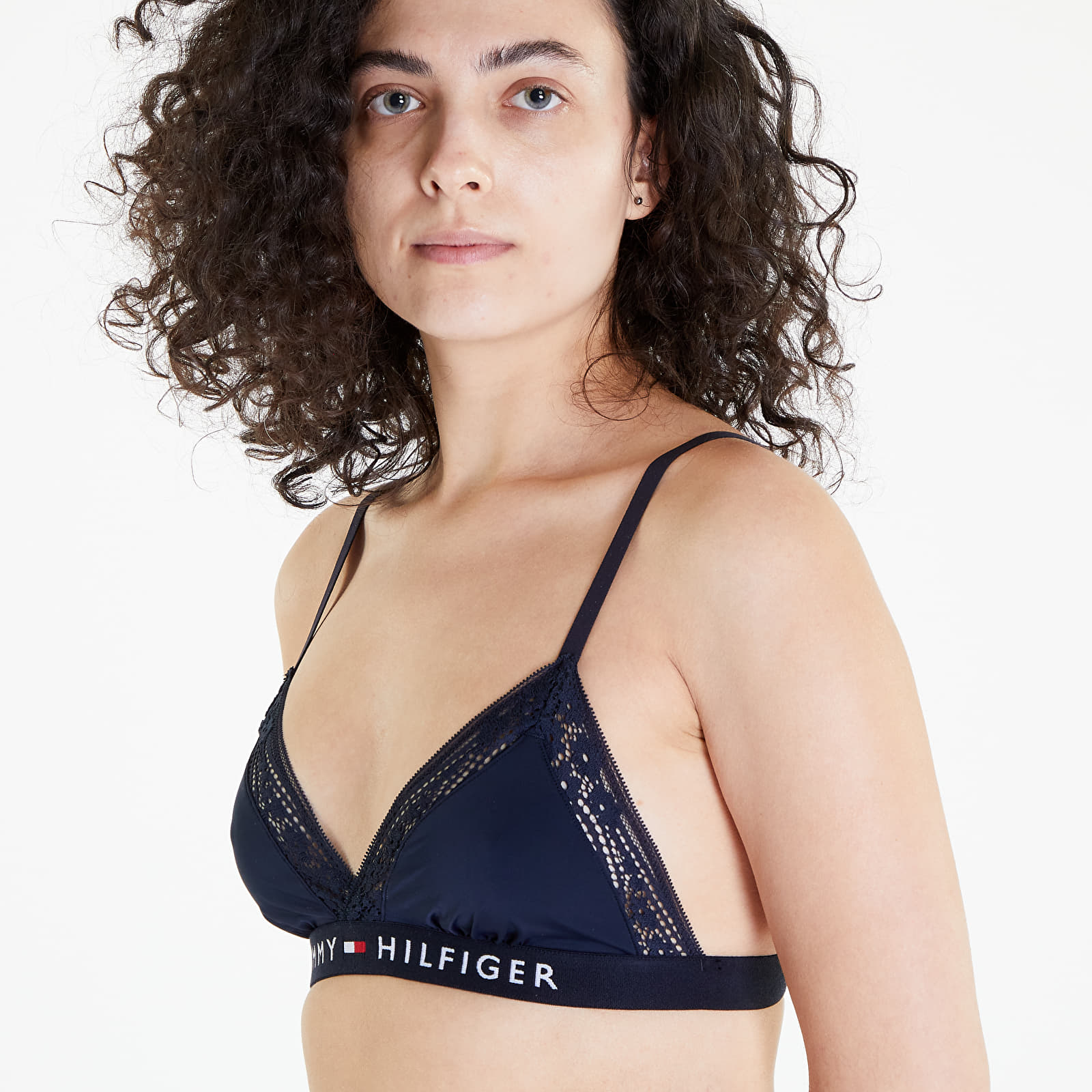 Podprsenky Tommy Hilfiger Original Lace Unlined Lace Triangle Desert Sky