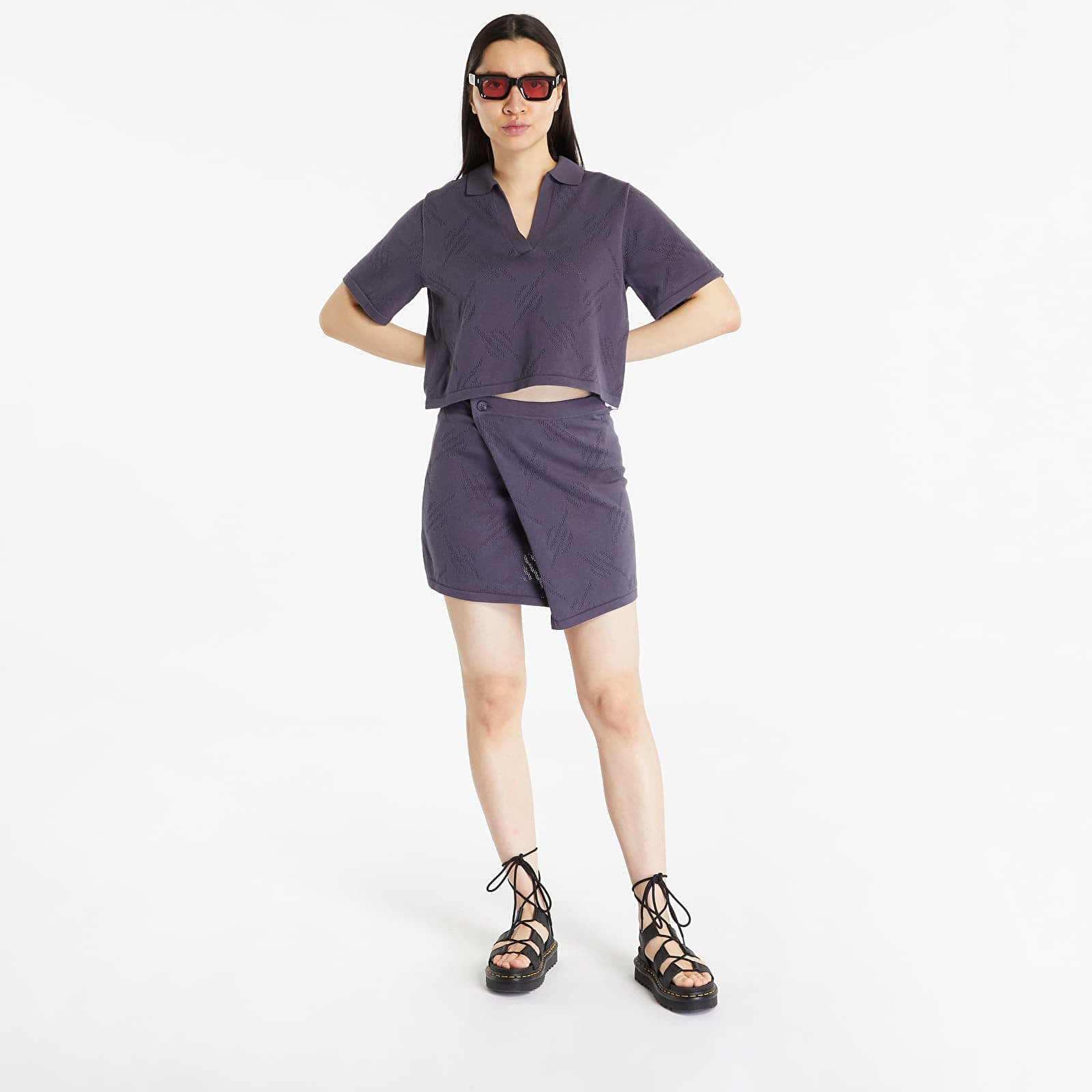 Tricou Daily Paper Repatty Short Sleeve Shirt Iron Grey XS