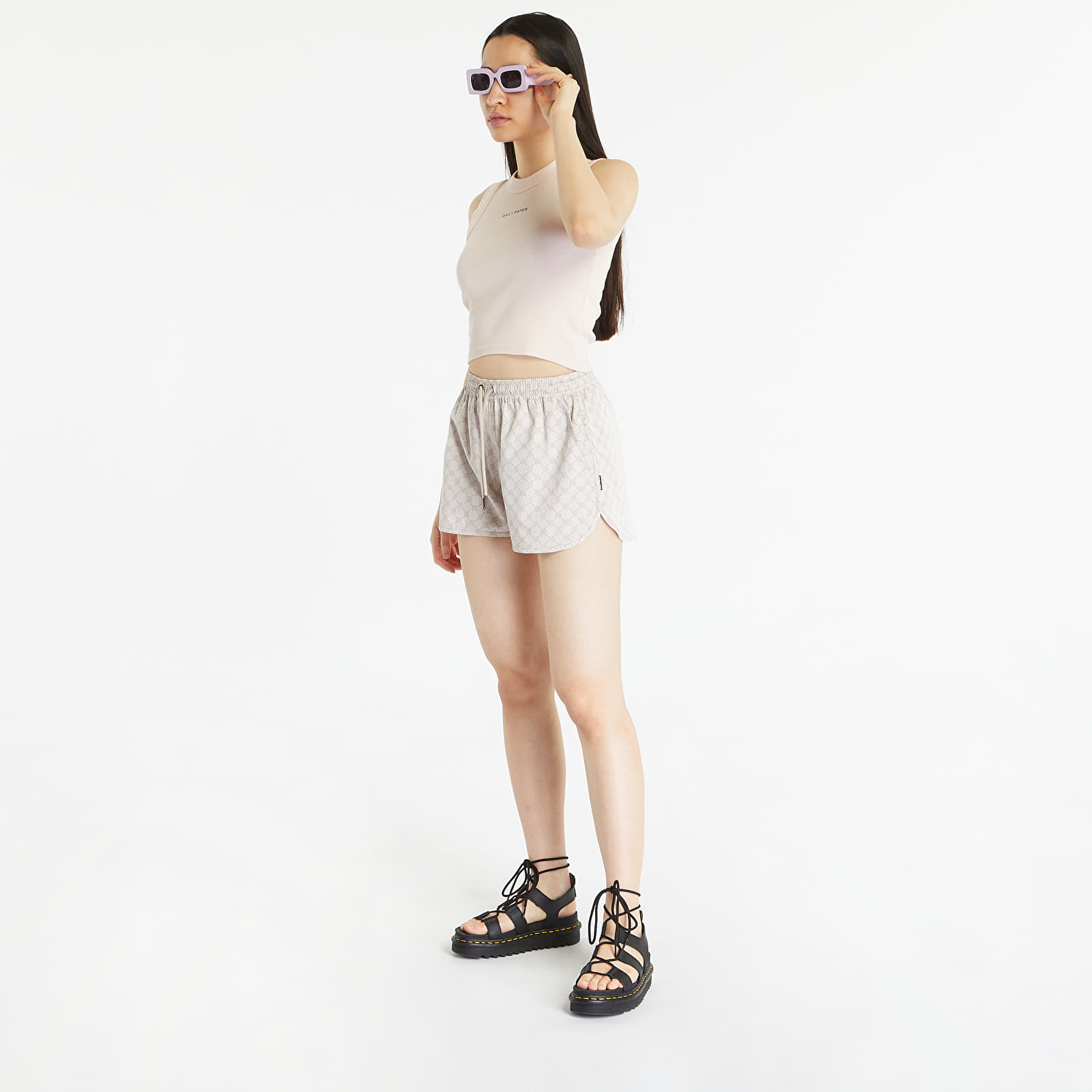 Pantalones cortos Daily Paper Reportia Shorts Hushed Violet