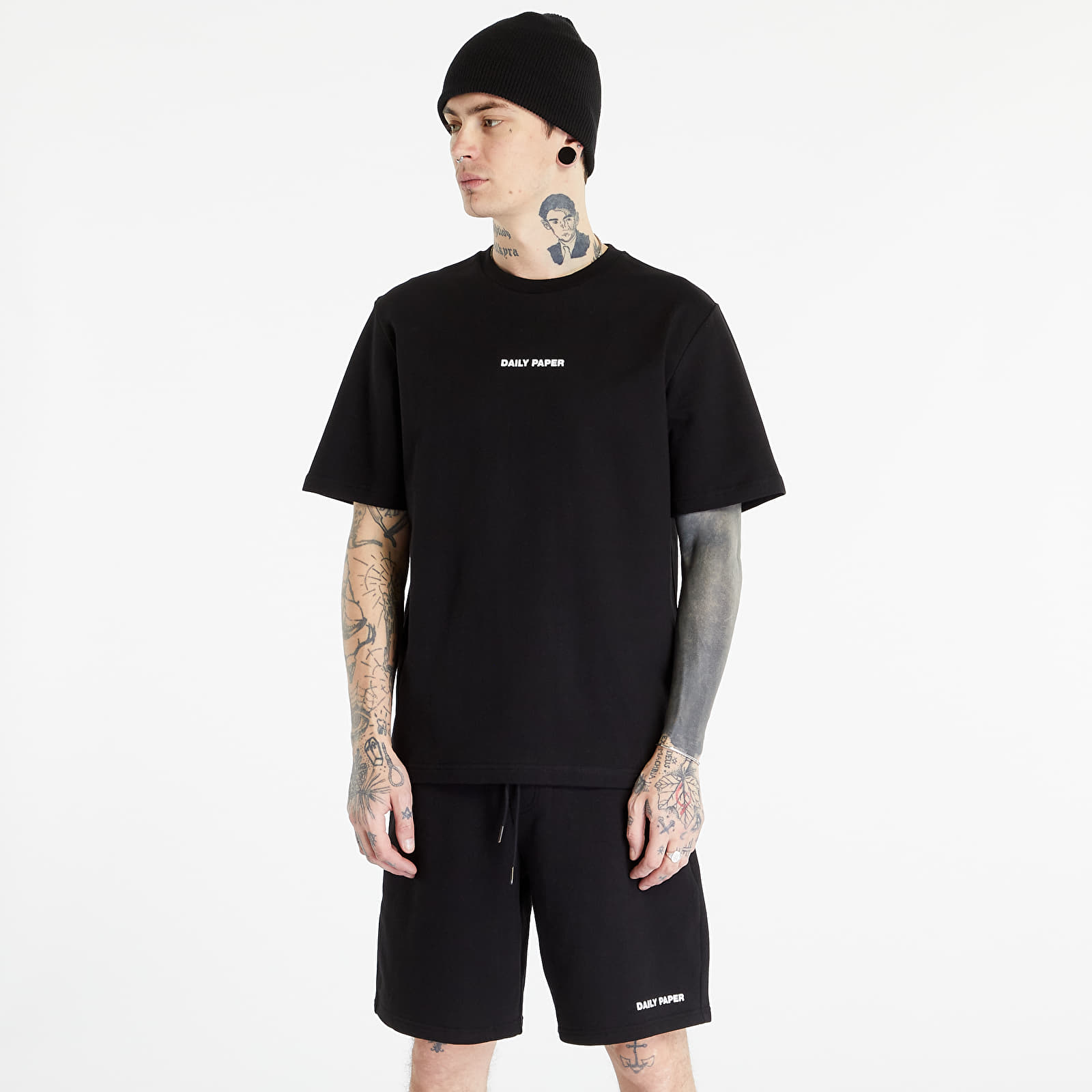 Trička Daily Paper Refarid Short Sleeve T-Shirt Black