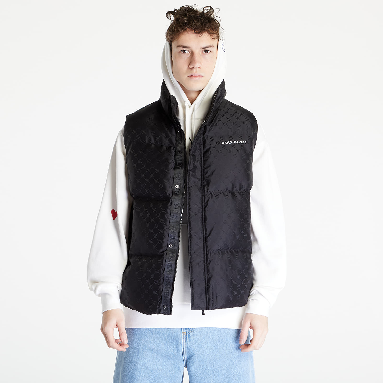 Vesten Daily Paper Pondo Bodywarmer Monogram Black