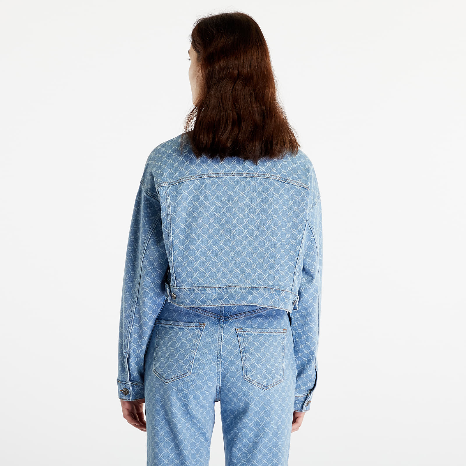 Kurtki Daily Paper Mily Jacket Blue Monogram