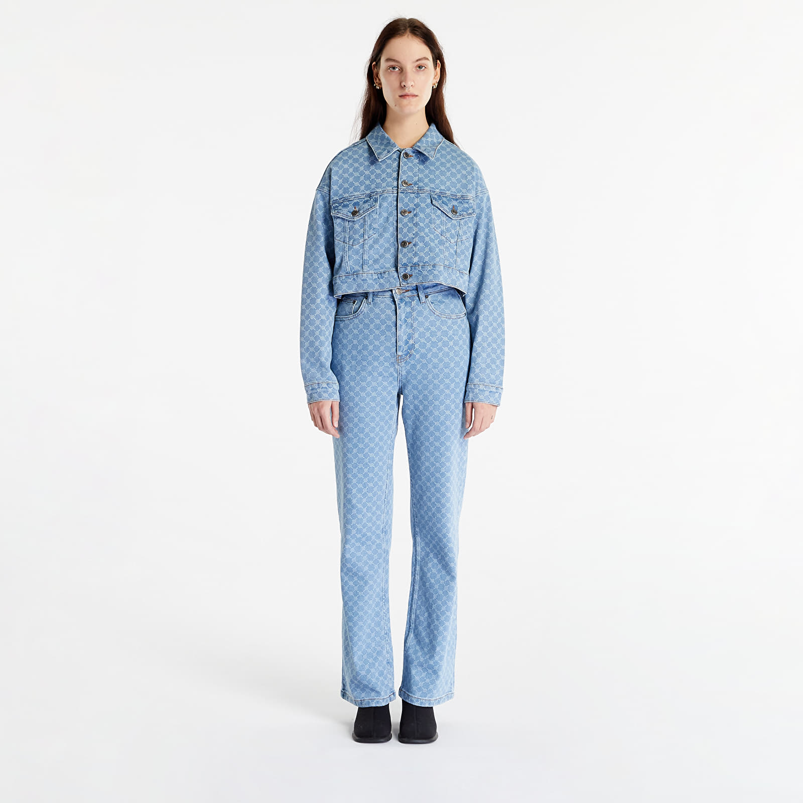 Kurtki Daily Paper Mily Jacket Blue Monogram