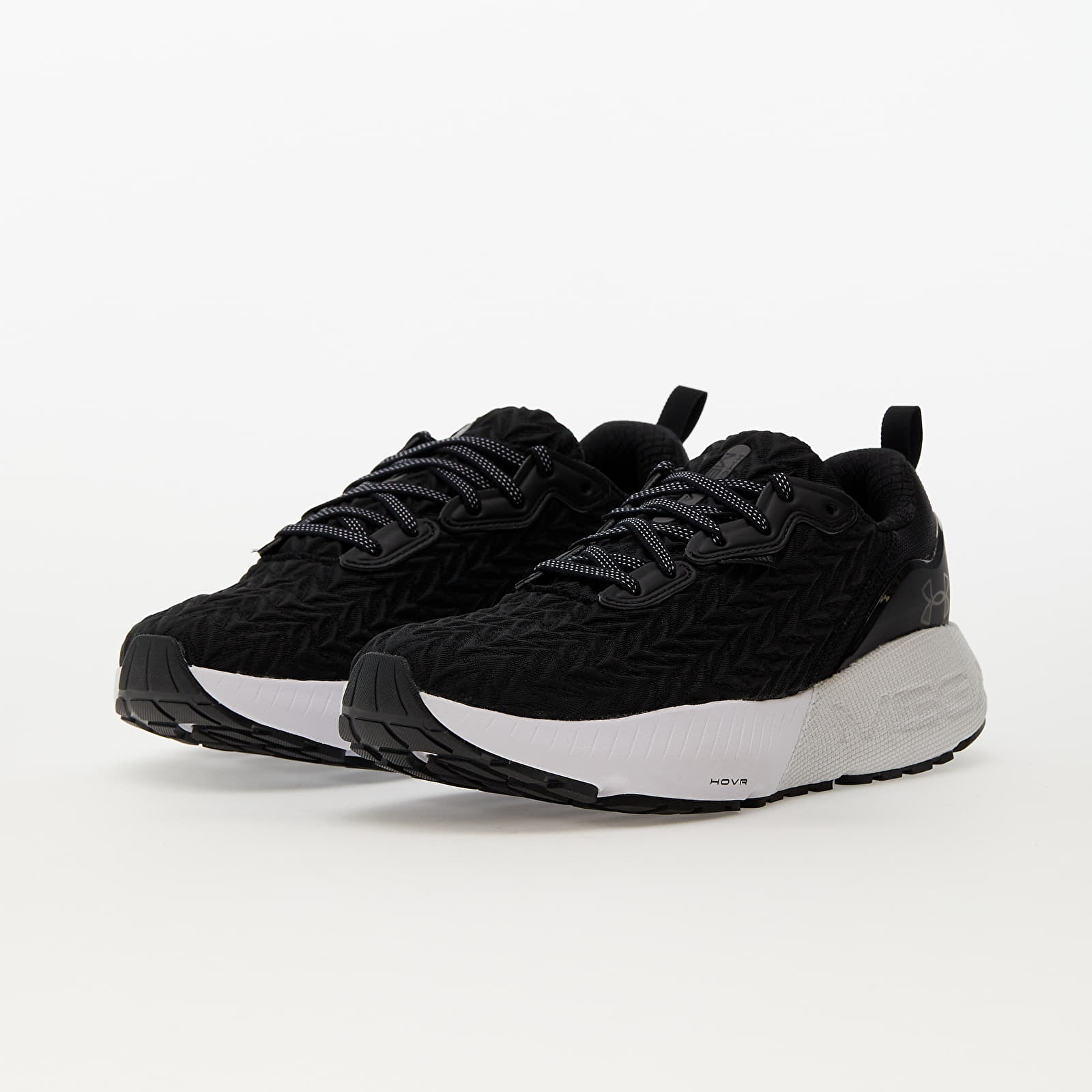 Мъжки кецове и обувки Under Armour HOVR Mega 3 Clone Black/ White/ Metallic Gun Metal