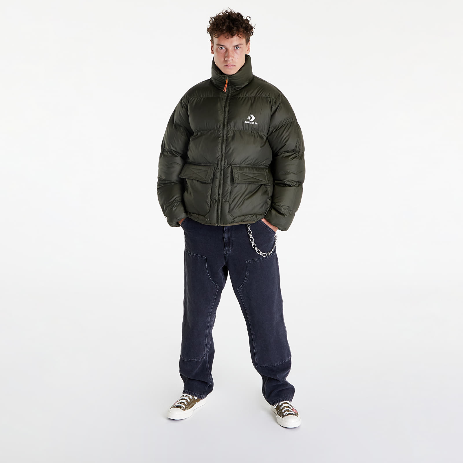 Chaquetas Converse Patch Pocket Core Puffer Green