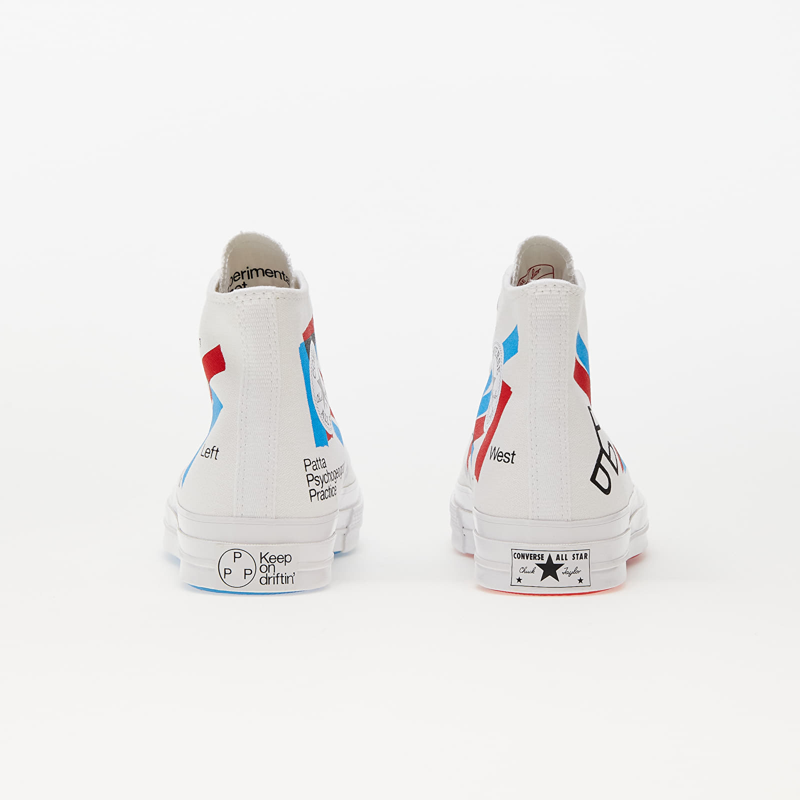 Vīriešu čības un apavi Converse x Patta Chuck 70 White/ Fiery Red/ Diva Blue