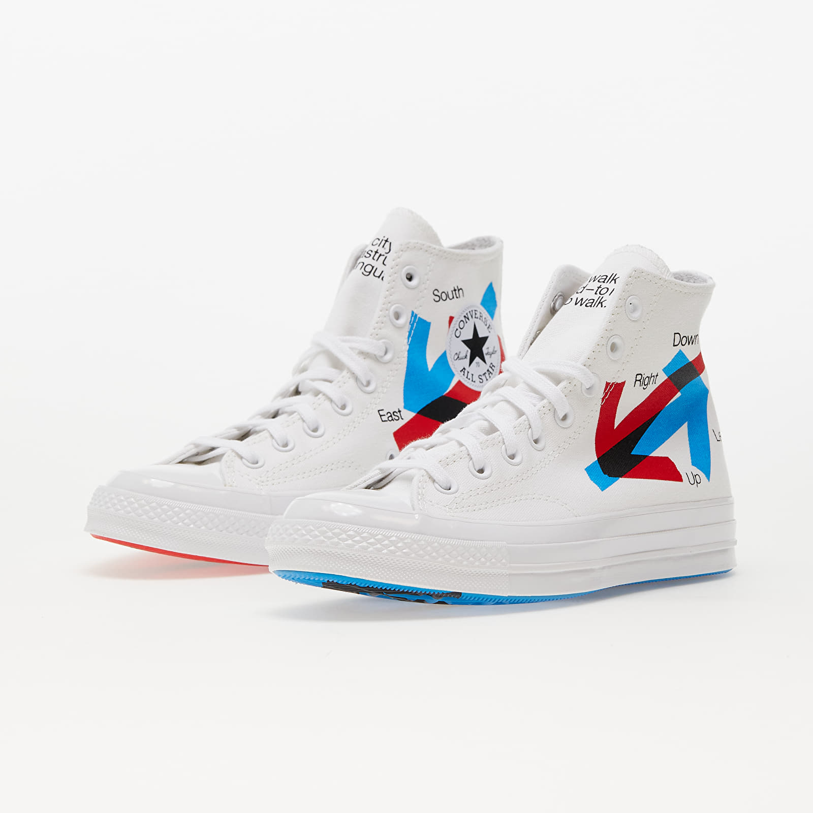 Vīriešu čības un apavi Converse x Patta Chuck 70 White/ Fiery Red/ Diva Blue