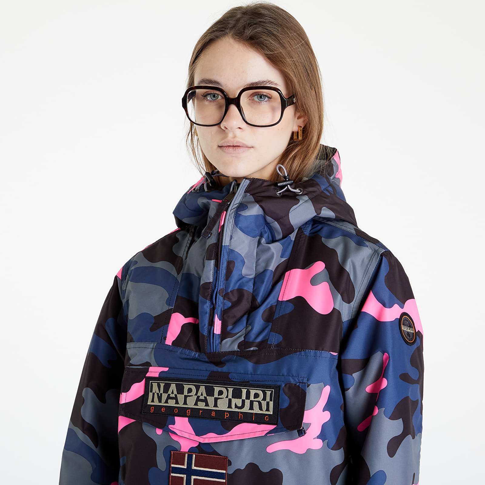 Jackets NAPAPIJRI Rainforest W Pocket Print 2 Camo Pink Fbm Queens