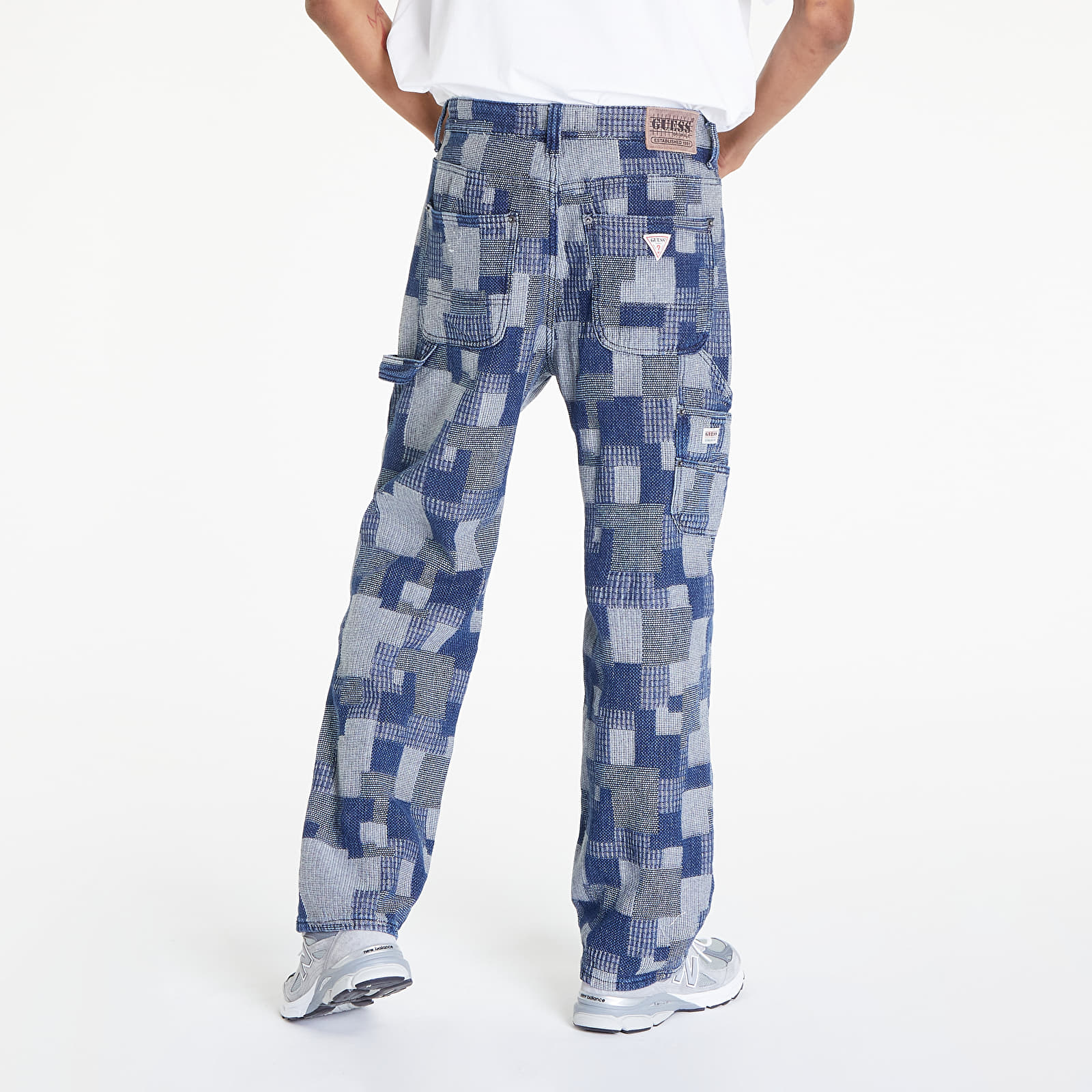 Hosen GUESS Go Patched Carpenter Pant Go Dark Rinse Wash