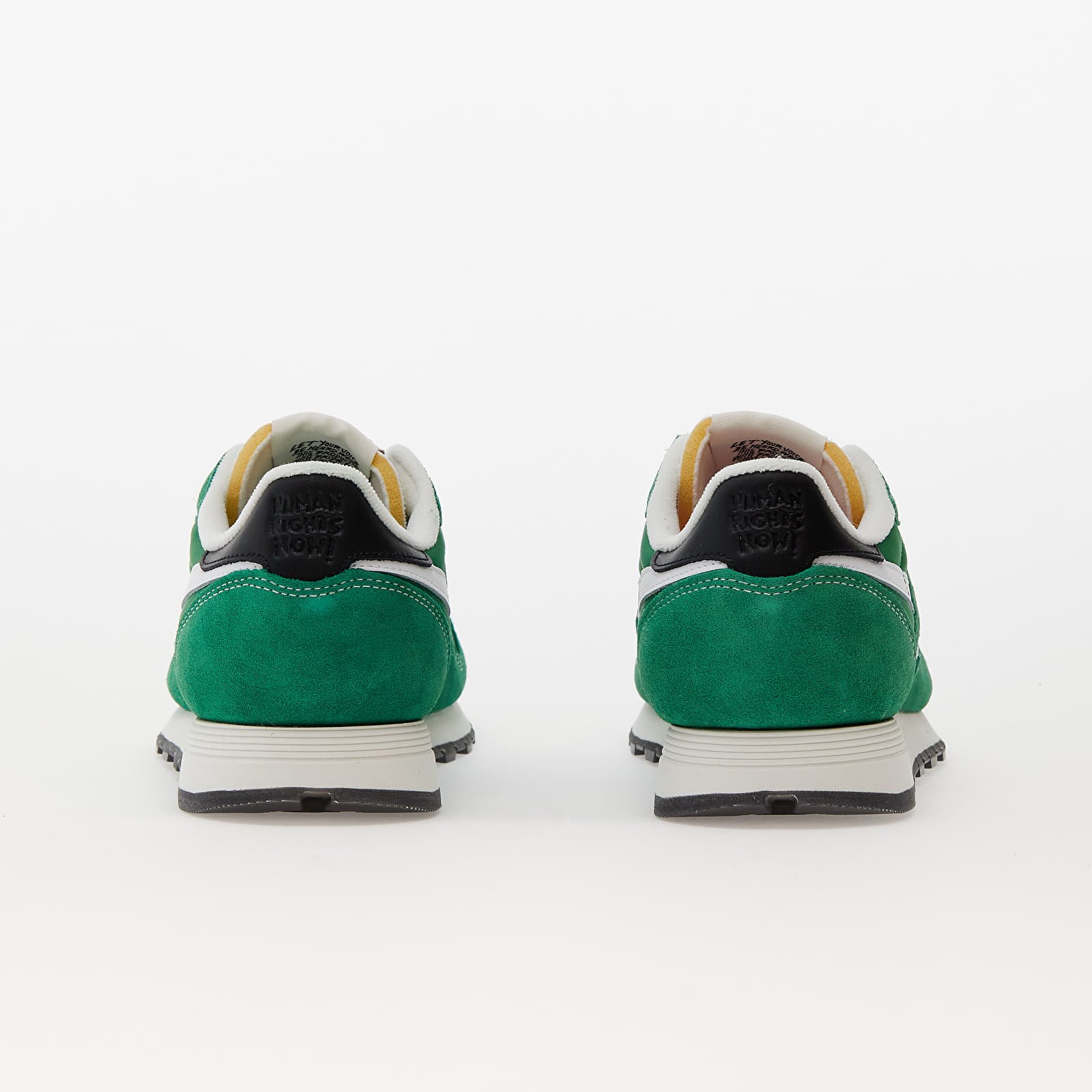 Vīriešu čības un apavi Reebok x Human Right Classic Leather Green/ Ftw White/ Vector Red