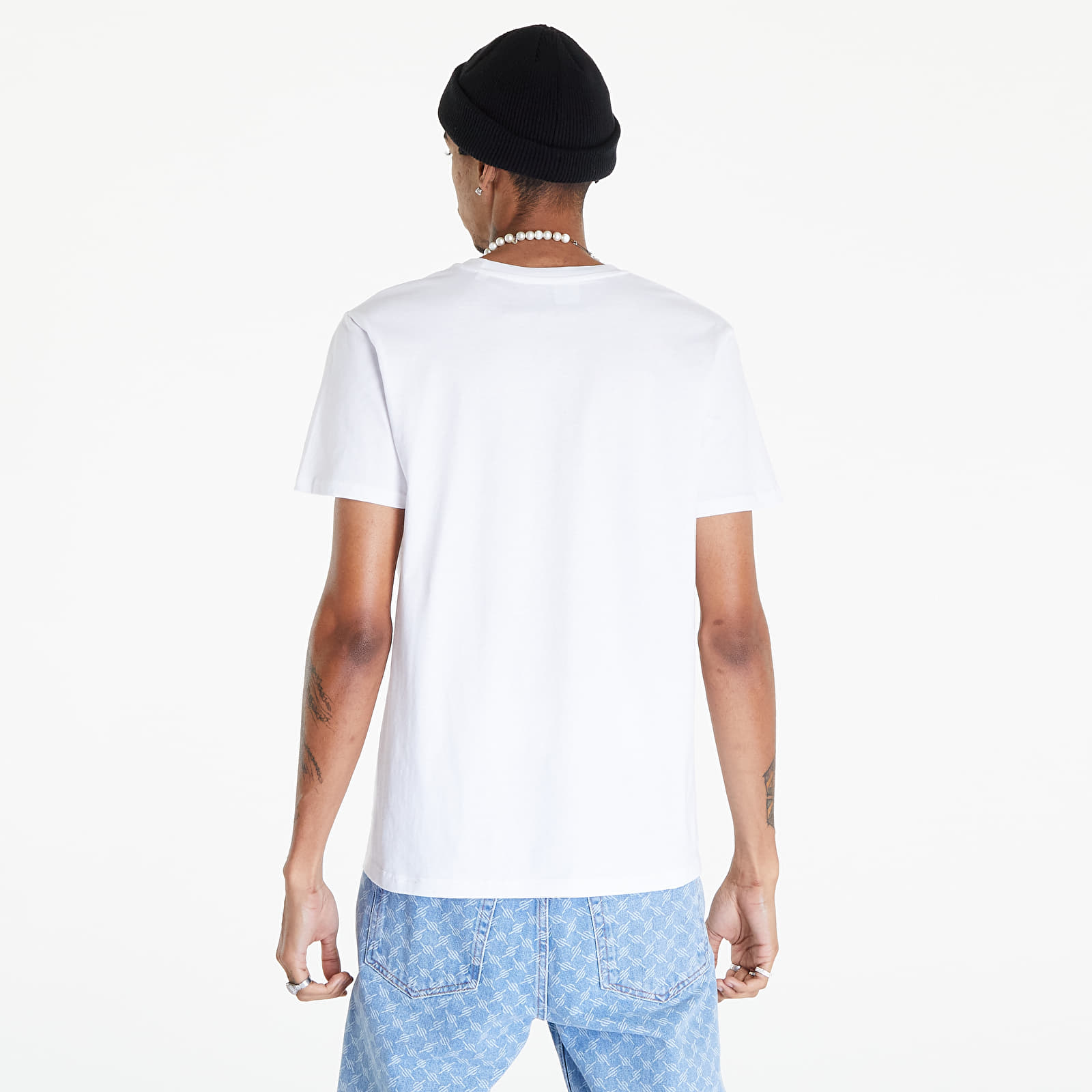 Trička Mitchell & Ness Mitchell & Ness Team Logo Tee White