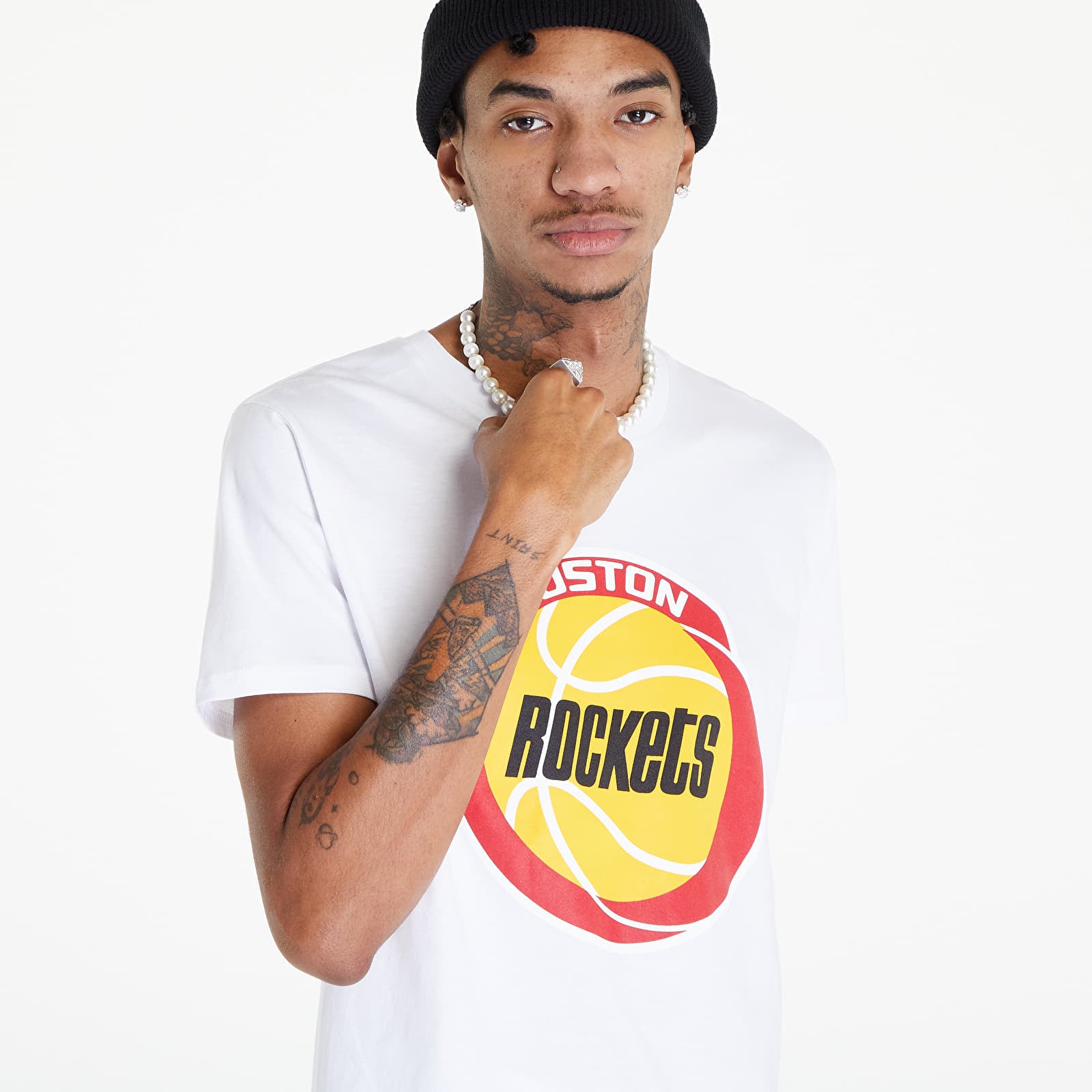 Trička Mitchell & Ness Mitchell & Ness Team Logo Tee White