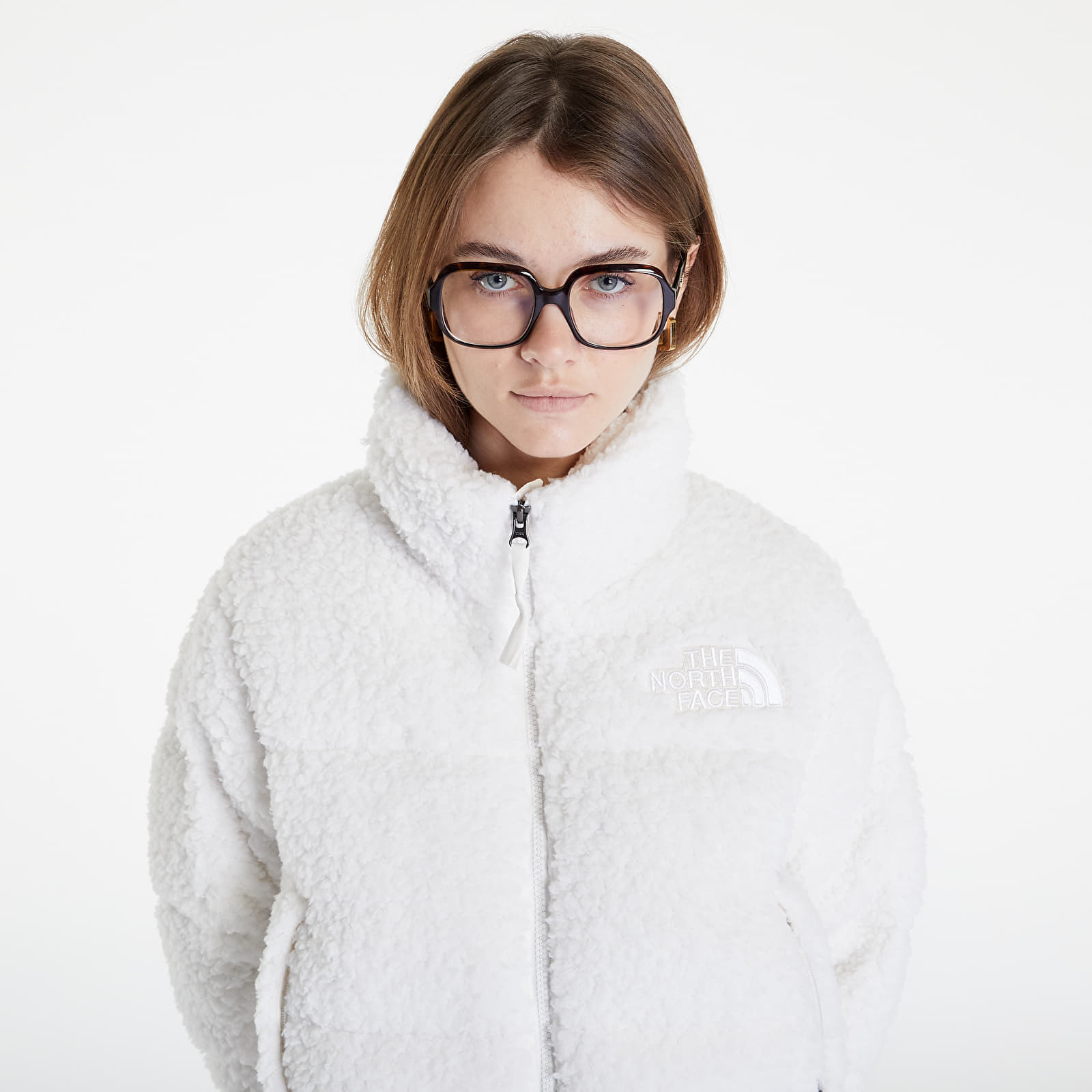 Jacken The North Face High Pile Nuptse Jacket White