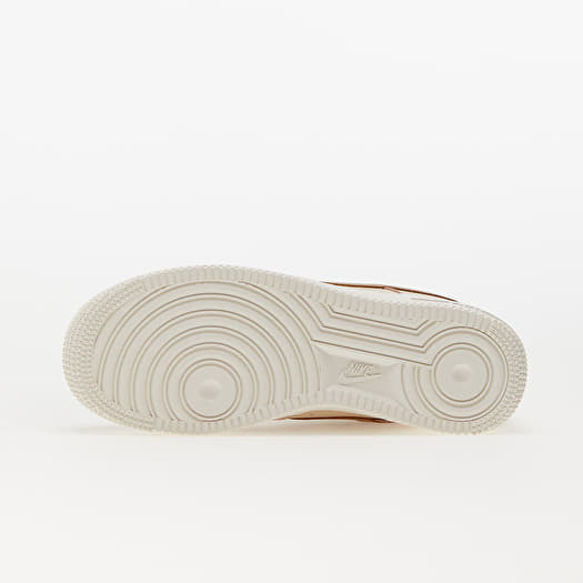 Air force 1 07 white beige metallic gold top