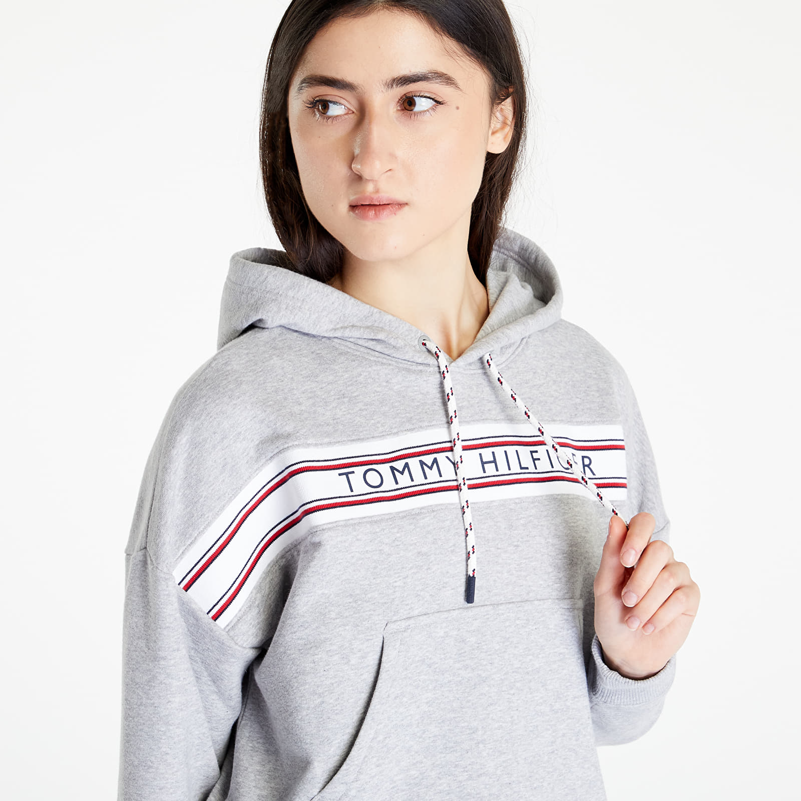 Mikiny Tommy Hilfiger Classic Hoodie Light Grey Heather