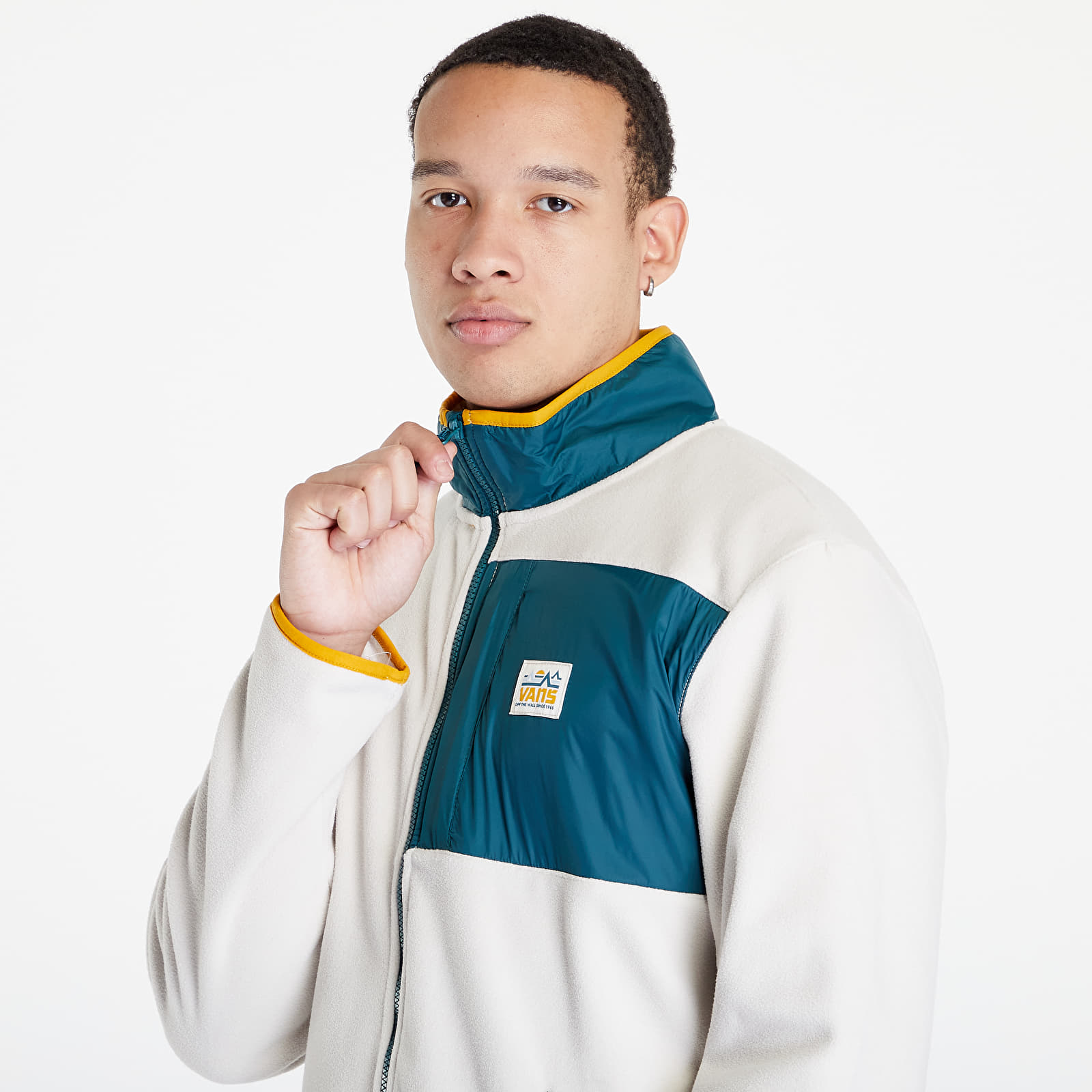 Mikiny Vans MT. Zip Crewneck Creamy