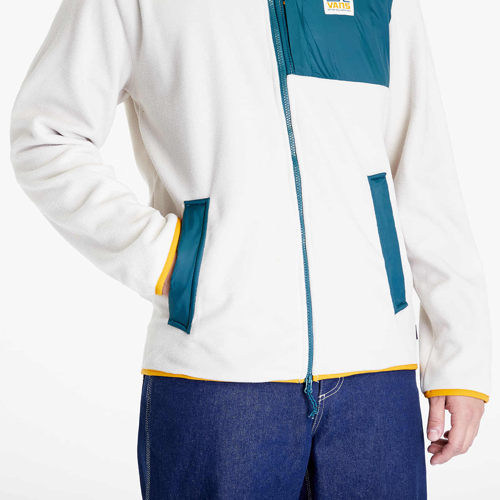 Mikiny Vans MT. Zip Crewneck Creamy