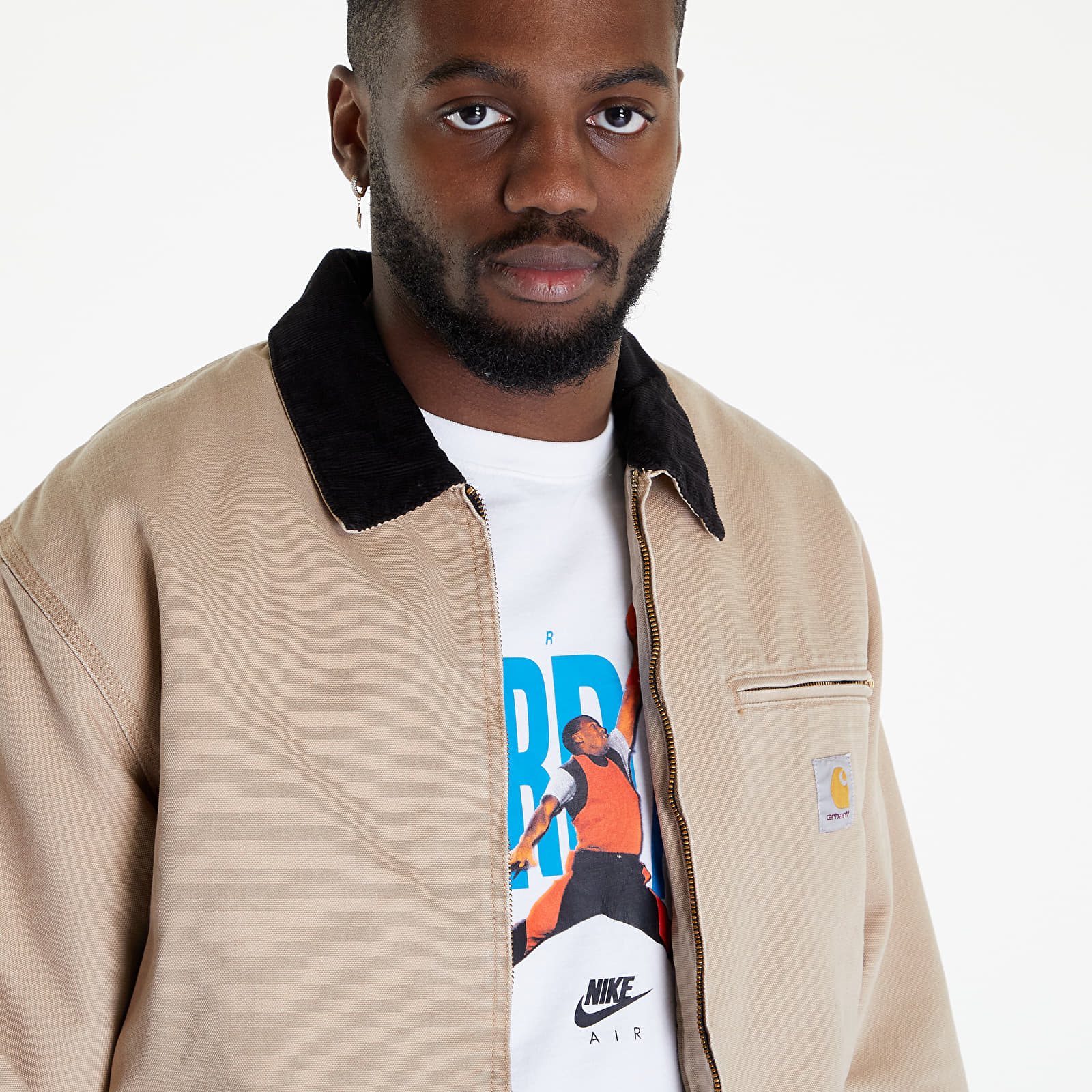 Casacos Carhartt WIP OG Detroit Jacket Dusty H Brown/ Black Aged Canvas