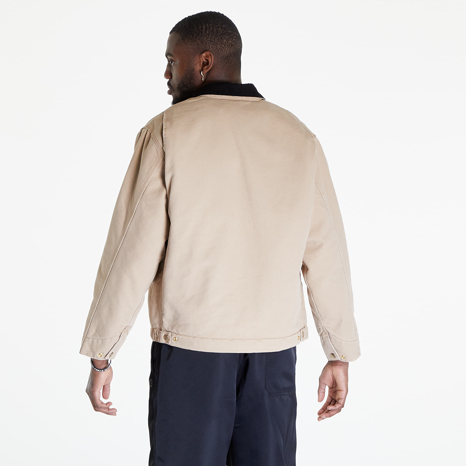 Casacos Carhartt WIP OG Detroit Jacket Dusty H Brown/ Black Aged Canvas