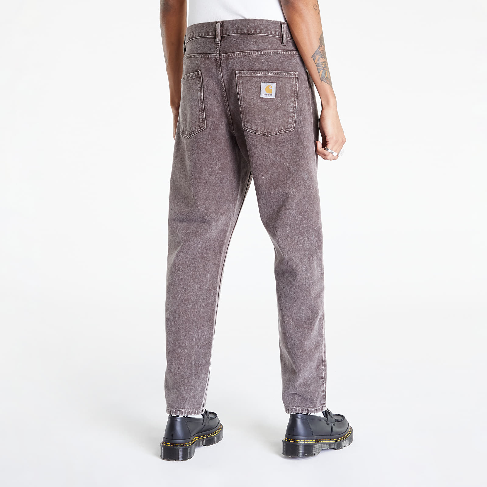 Pantalones Carhartt WIP Newel Pant Dark Umber Worn Washed