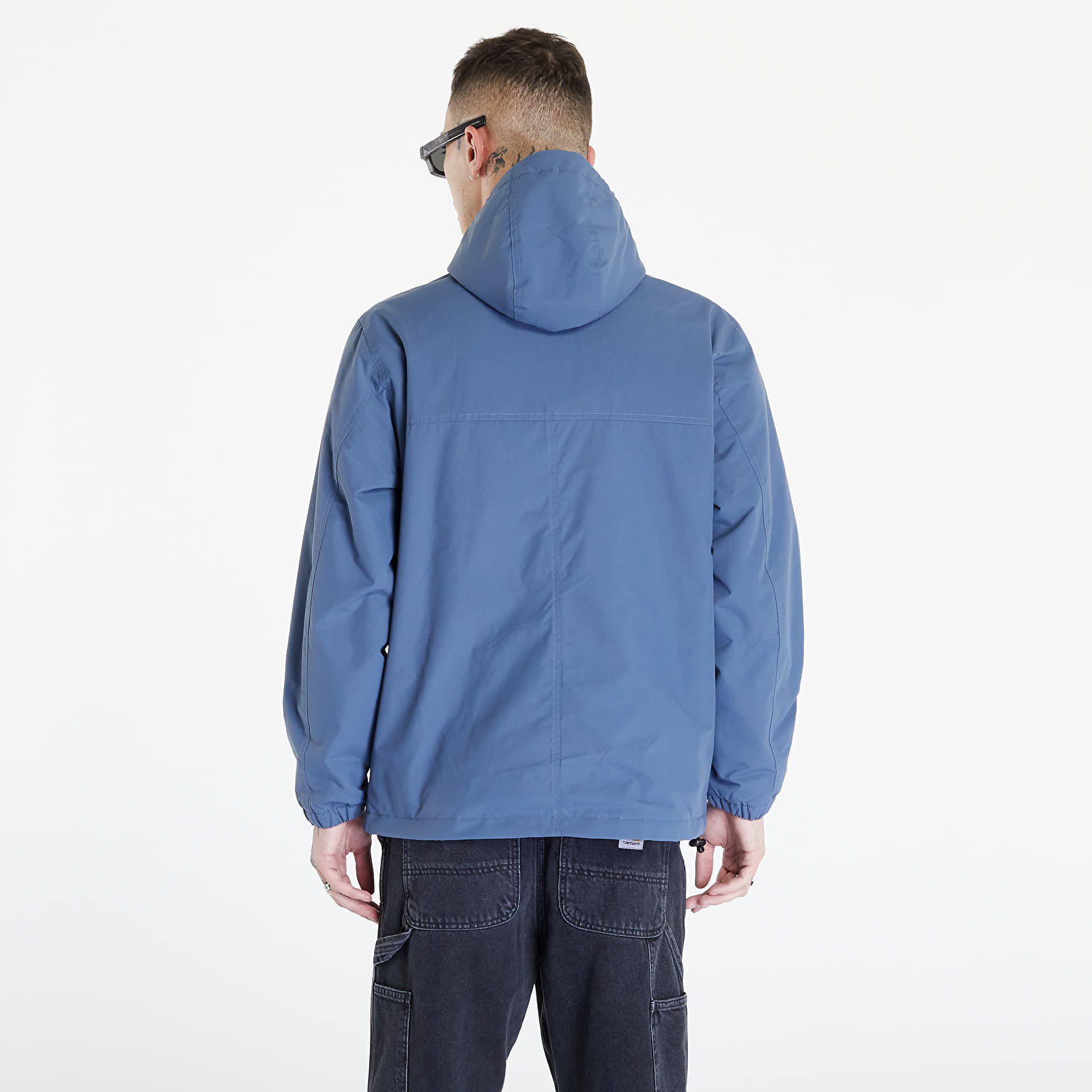 Větrovky Carhartt WIP Windbreaker Pullover Storm Blue/ Black