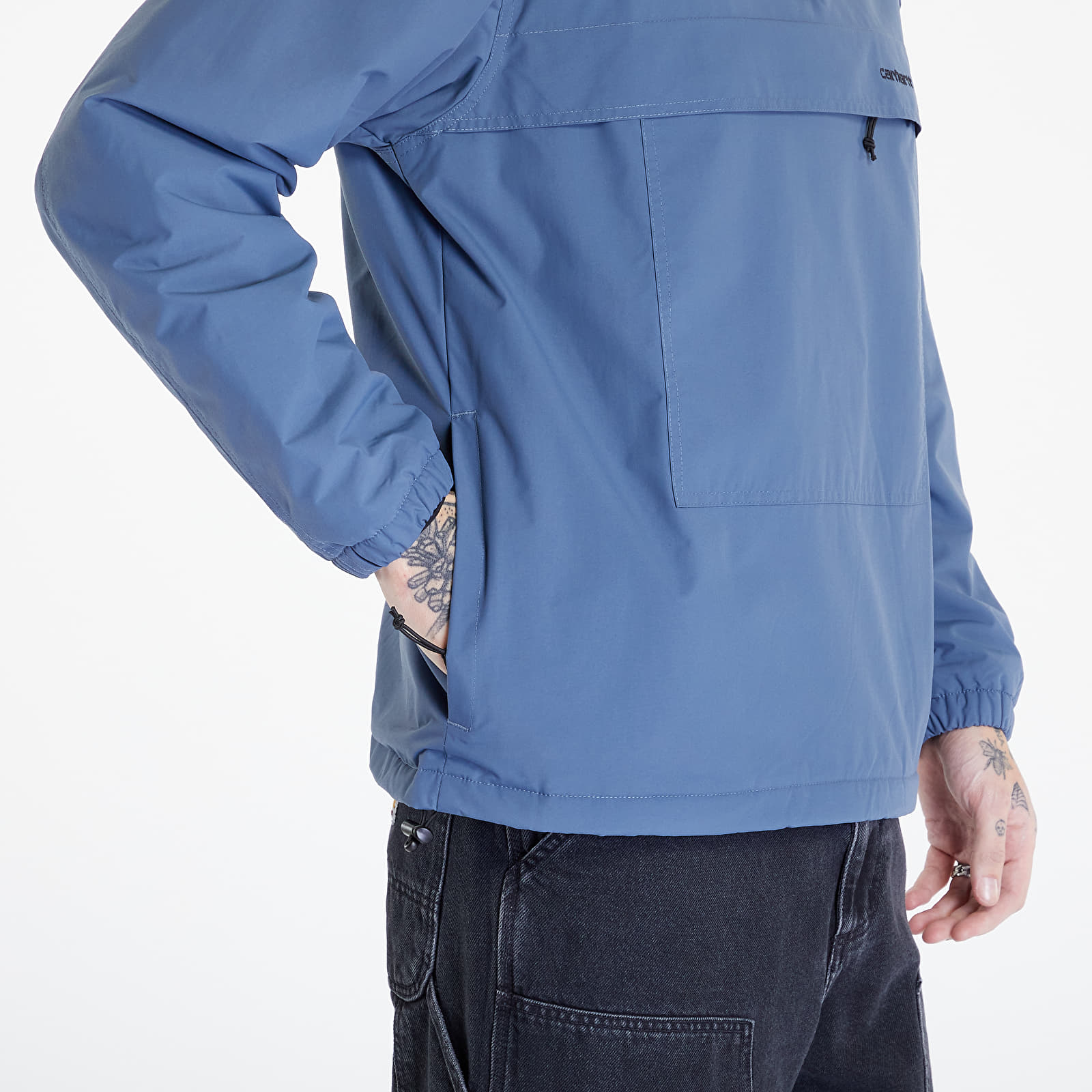 Větrovky Carhartt WIP Windbreaker Pullover Storm Blue/ Black