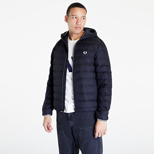 Jackets FRED PERRY Hooded Insulated Jacket Black Queens