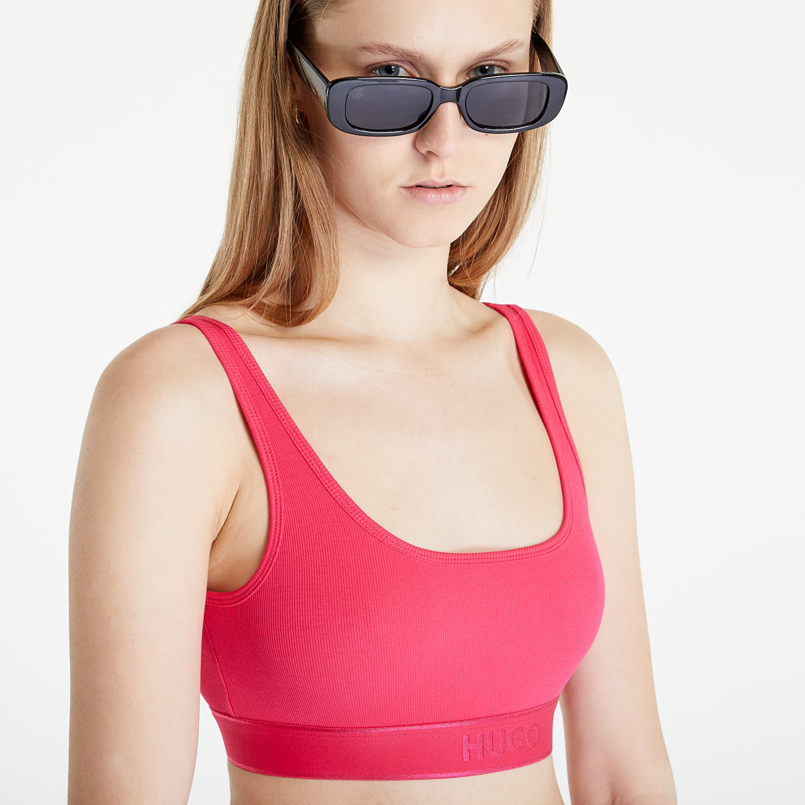Slips Hugo Boss Bralette Rib Bright Pink