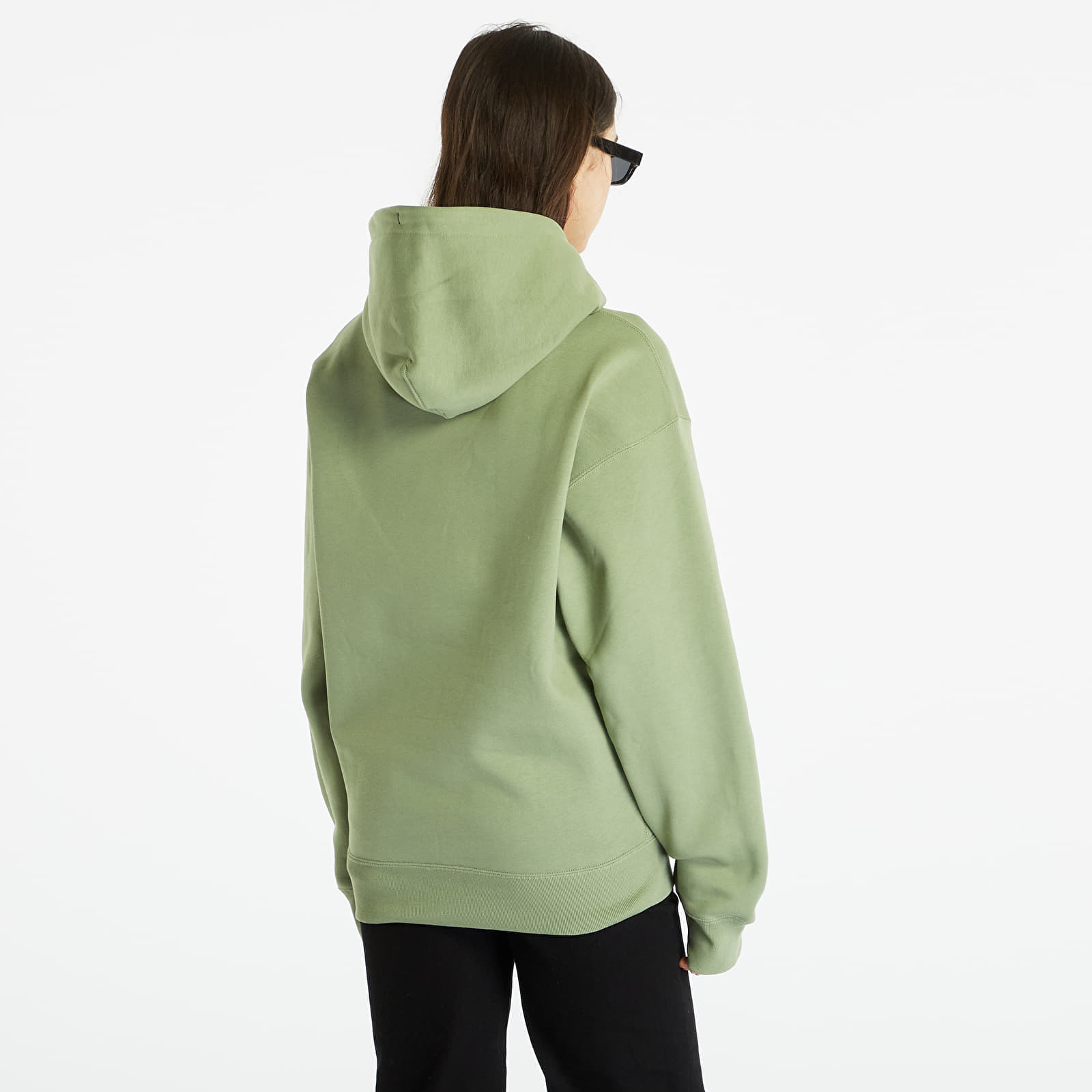 Hoodies and sweatshirts Nike Solo Swoosh Men's Fleece Pullover Hoodie Oil Green/ White