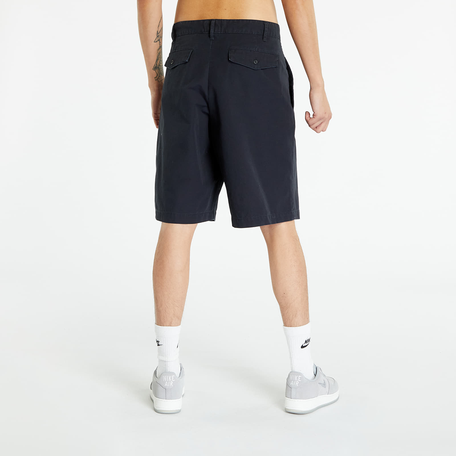 Shorts Nike Life Men's Pleated Chino Shorts Black/ White