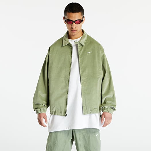 Košile Nike Life Men's Harrington Jacket Oil Green/ White