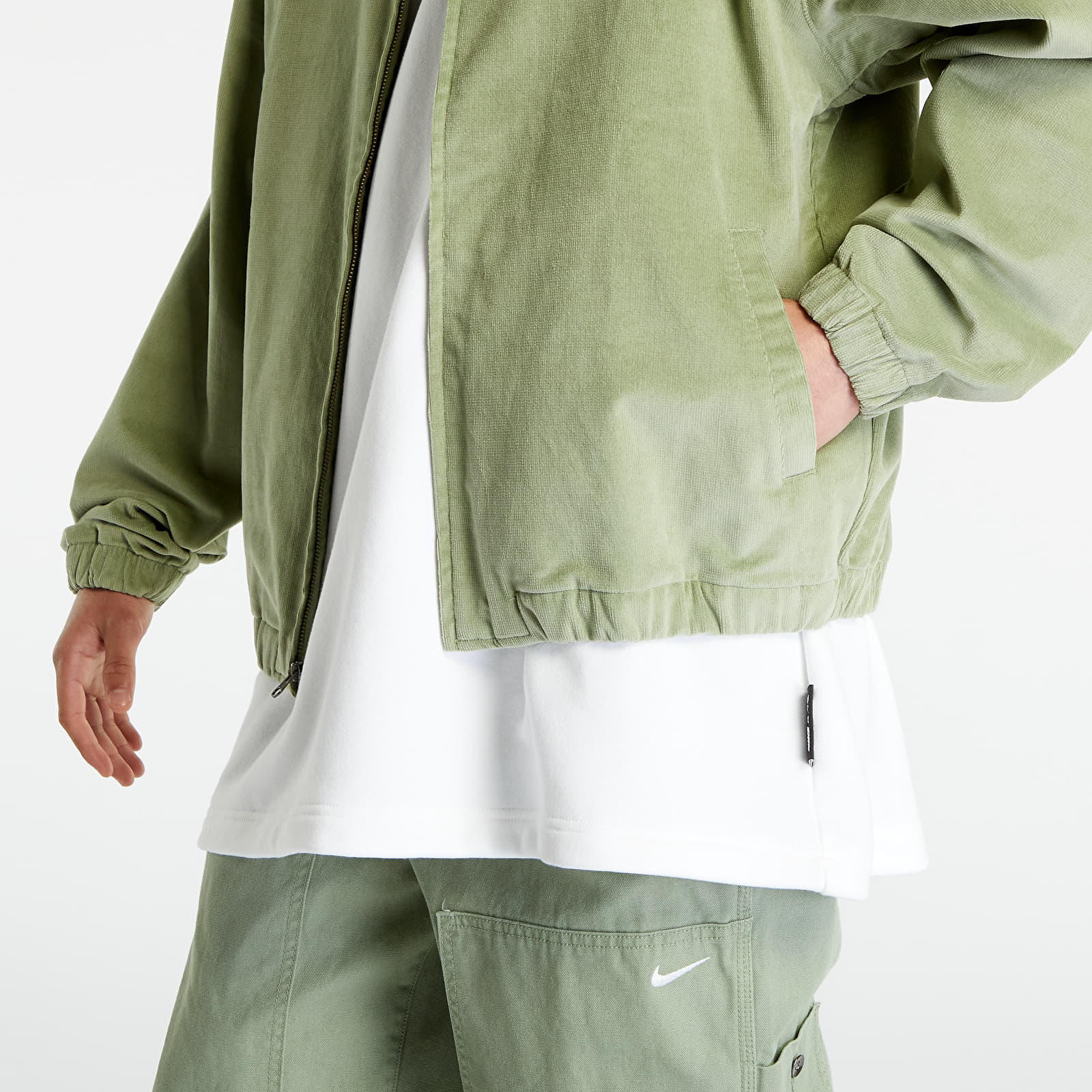 Camisas Nike Life Men's Harrington Jacket Oil Green/ White