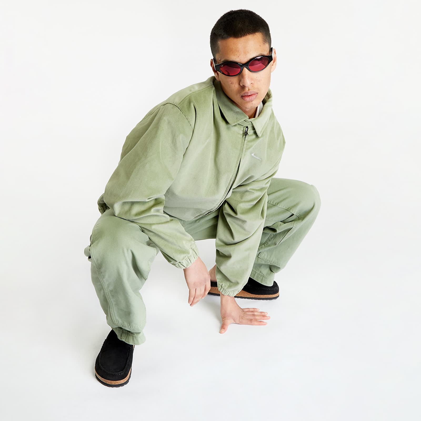 Camisas Nike Life Men's Harrington Jacket Oil Green/ White