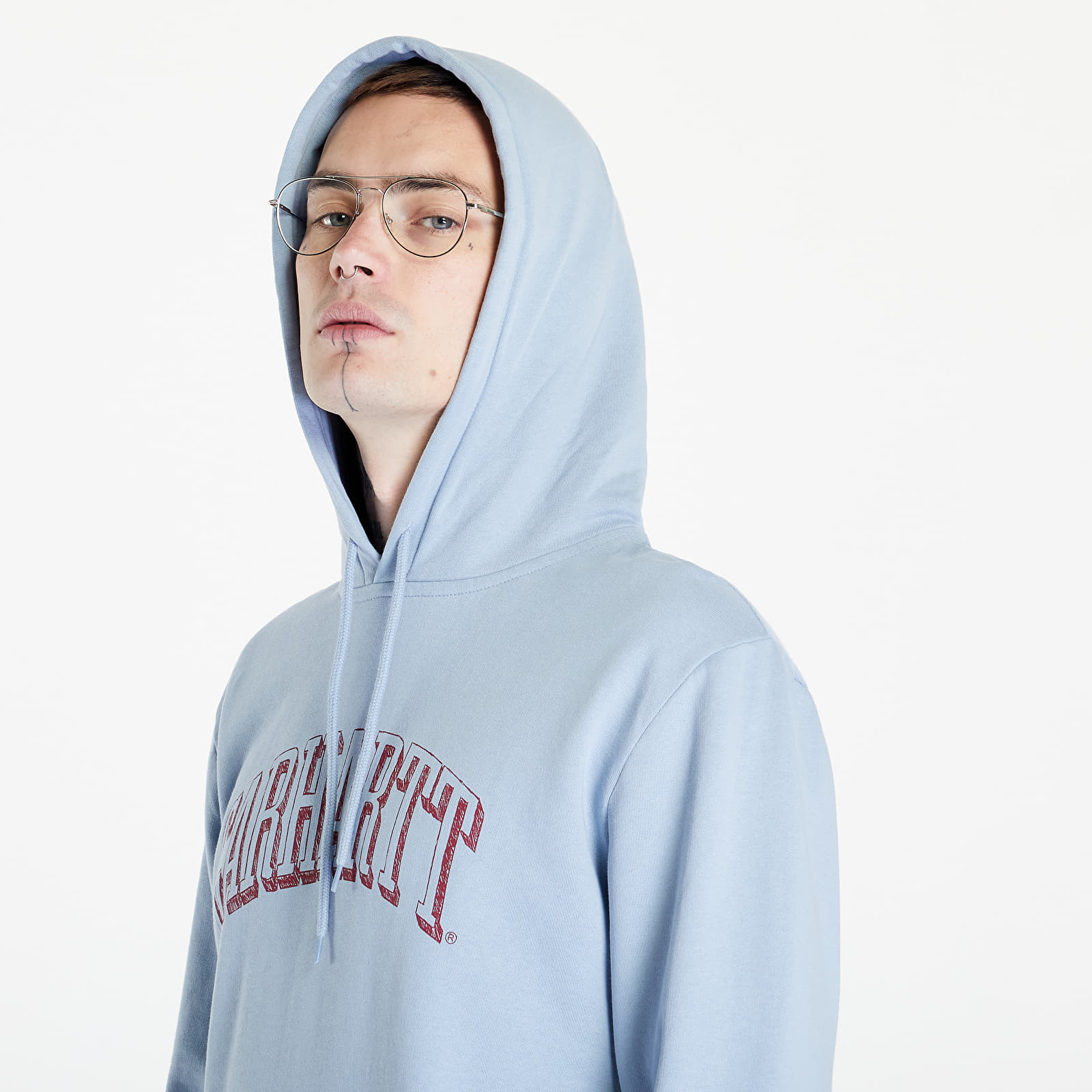 Light blue thrasher top hoodie
