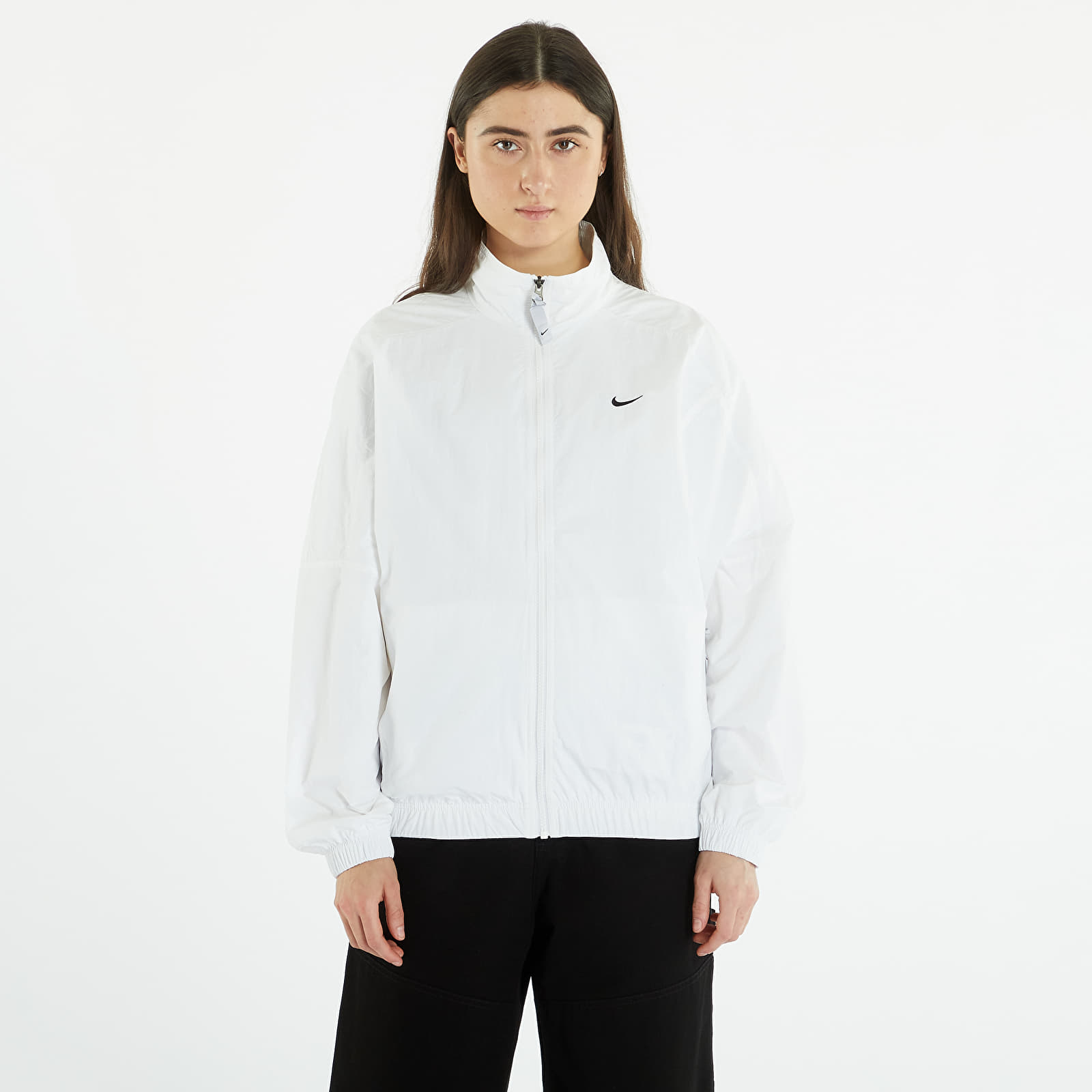 Nike track jacket white store
