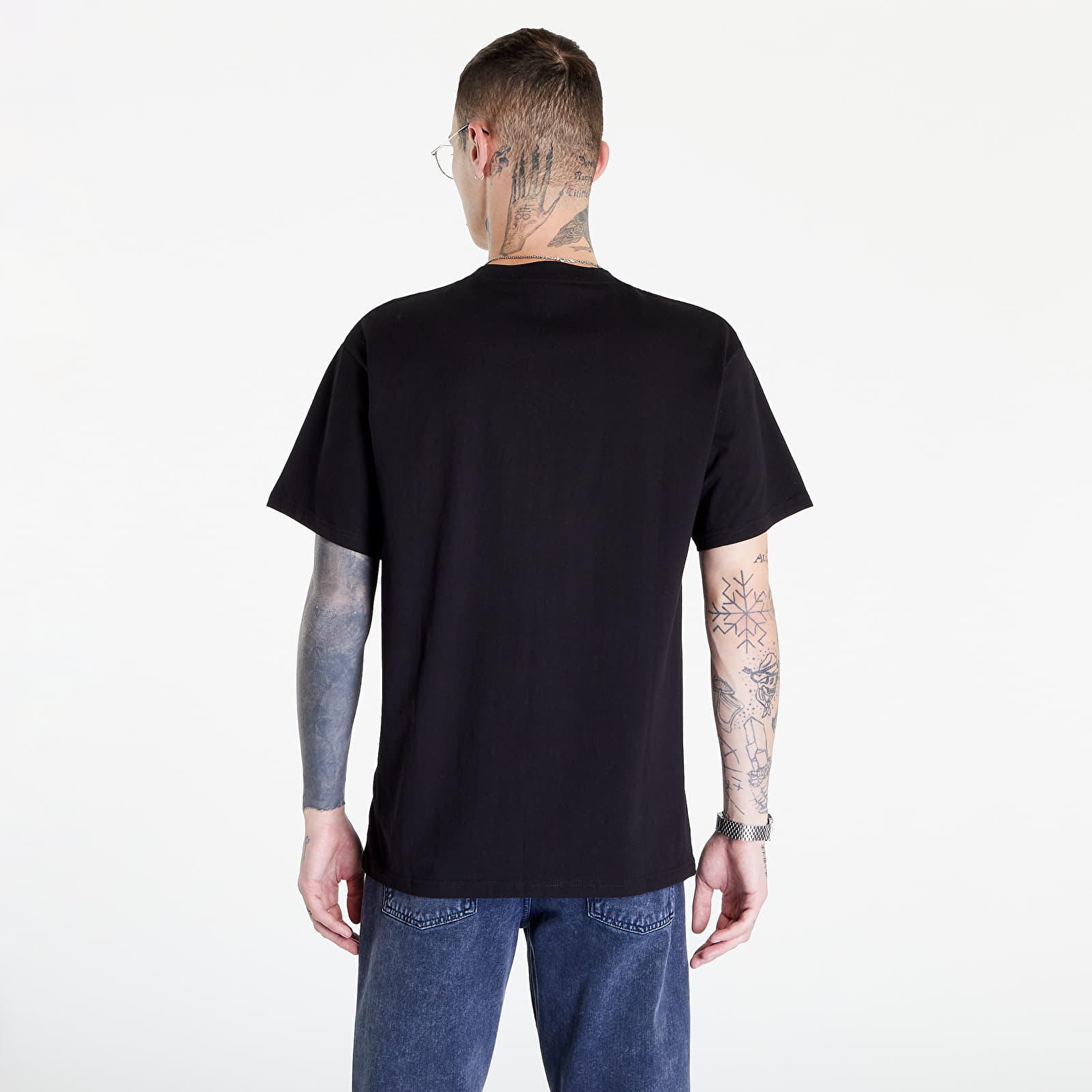 T-shirts Carhartt WIP S/S Script Embroidery T-Shirt Black