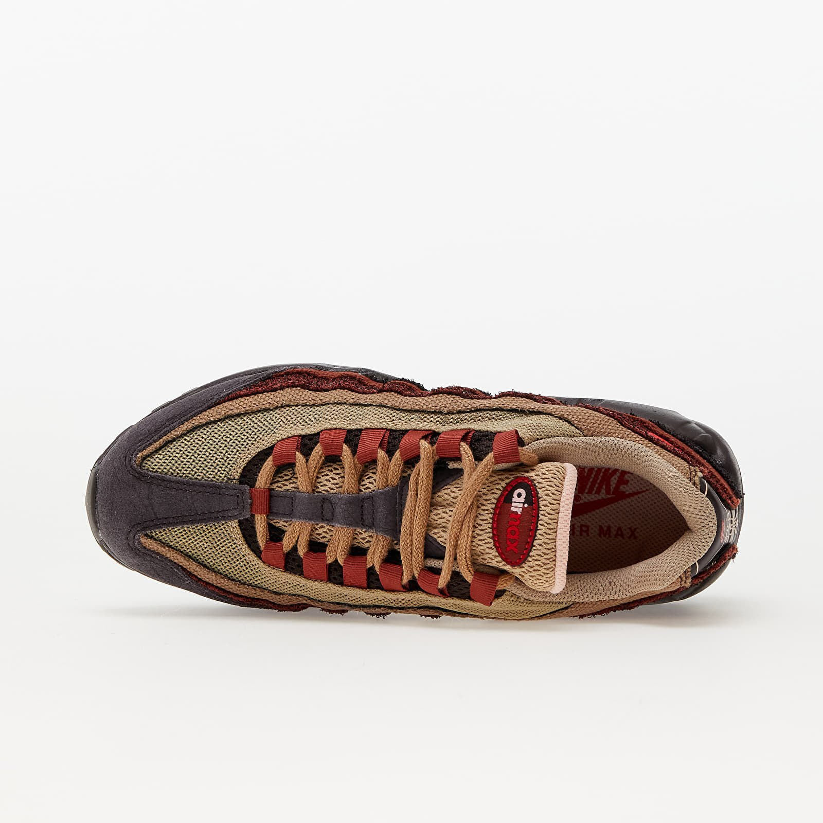 Women's sneakers and shoes Nike W Air Max 95 Brown Basalt/ University Red-Oxen Brown