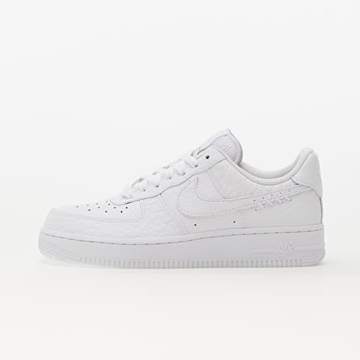 Nike air force 1 womens white and gold sales