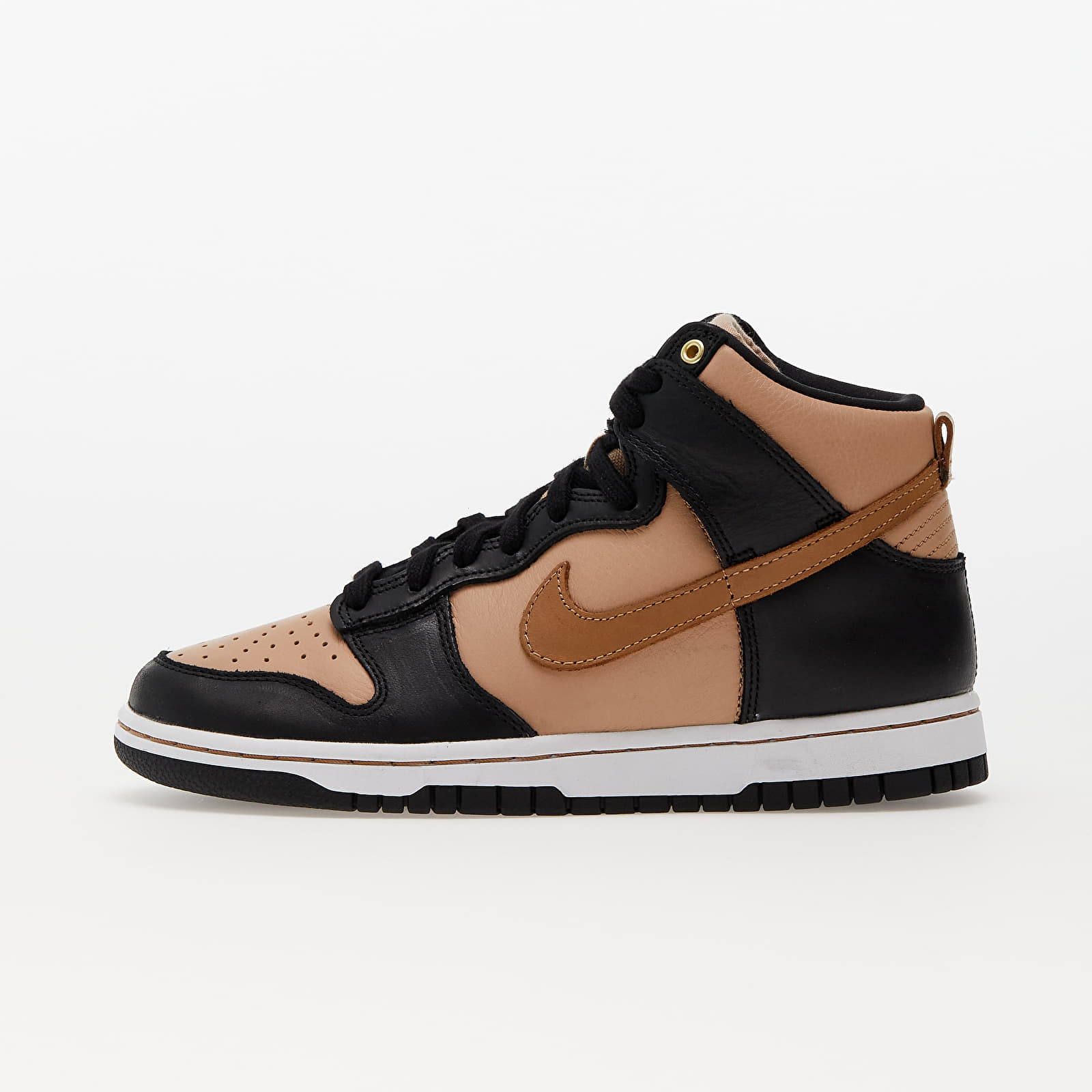Жіноче взуття Nike W Dunk High 70 Black/ Flax-Vachetta Tan-White