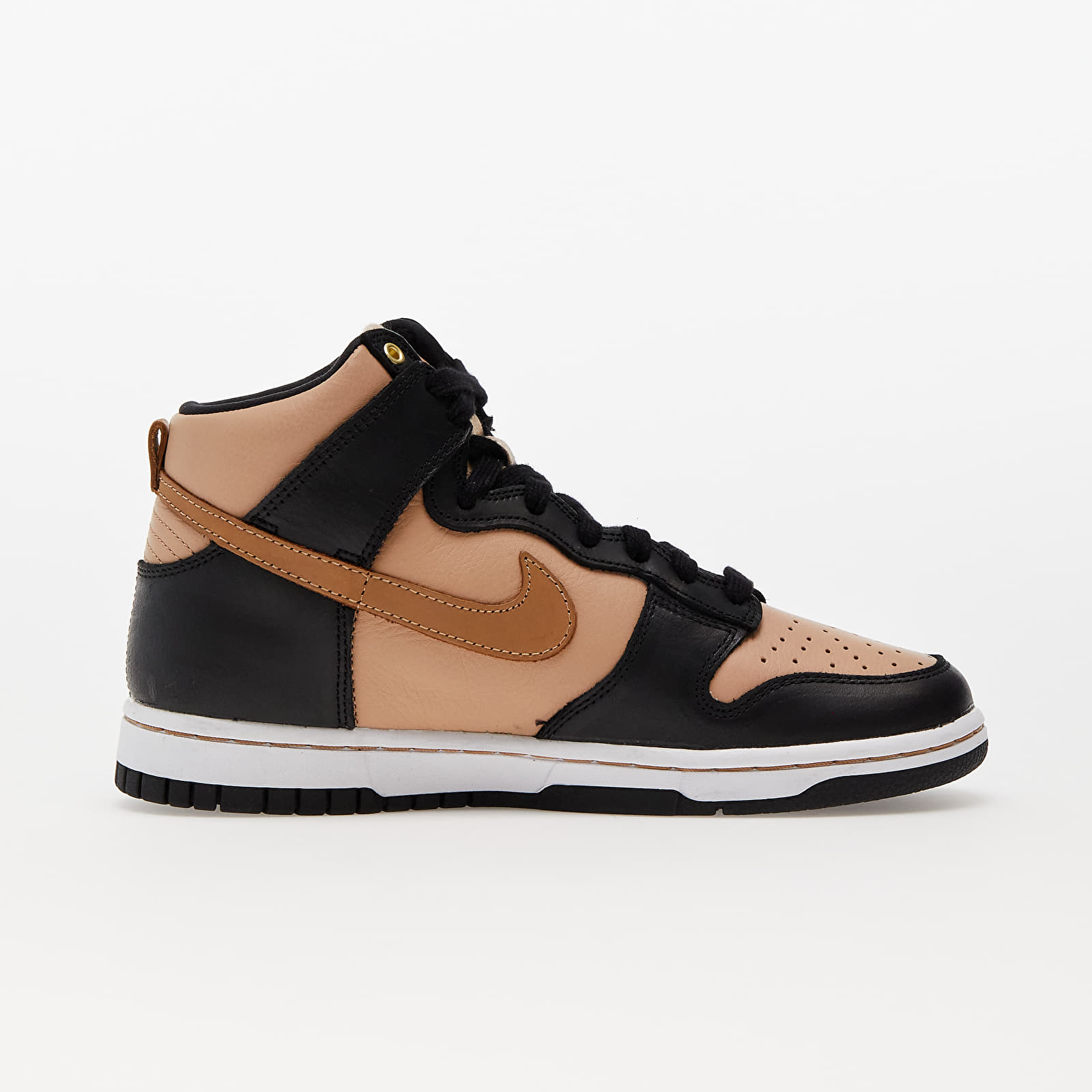 Жіноче взуття Nike W Dunk High 70 Black/ Flax-Vachetta Tan-White