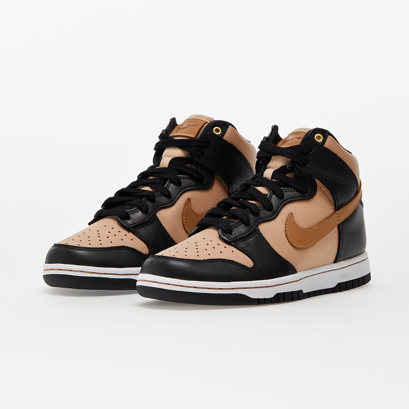 Жіноче взуття Nike W Dunk High 70 Black/ Flax-Vachetta Tan-White