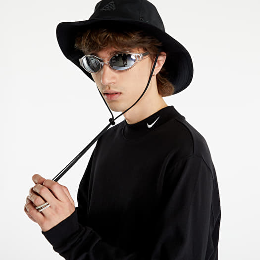 T shirts Nike Sportswear Men s Long Sleeve Mock Neck Shirt Black