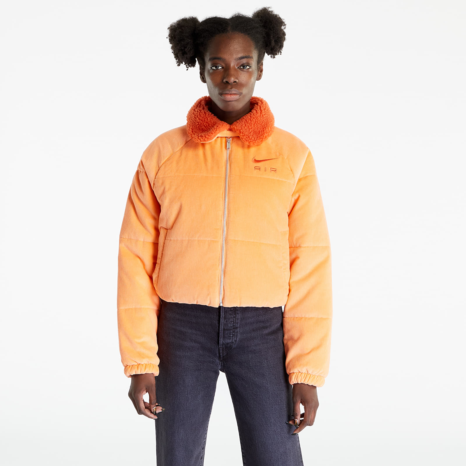 Neon orange nike jacket top