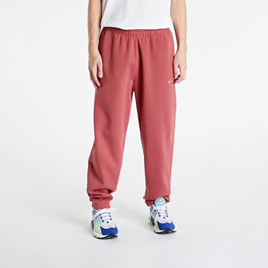 Jogger Pants Nike Solo Swoosh Fleece Trousers Canyon Rust/ White
