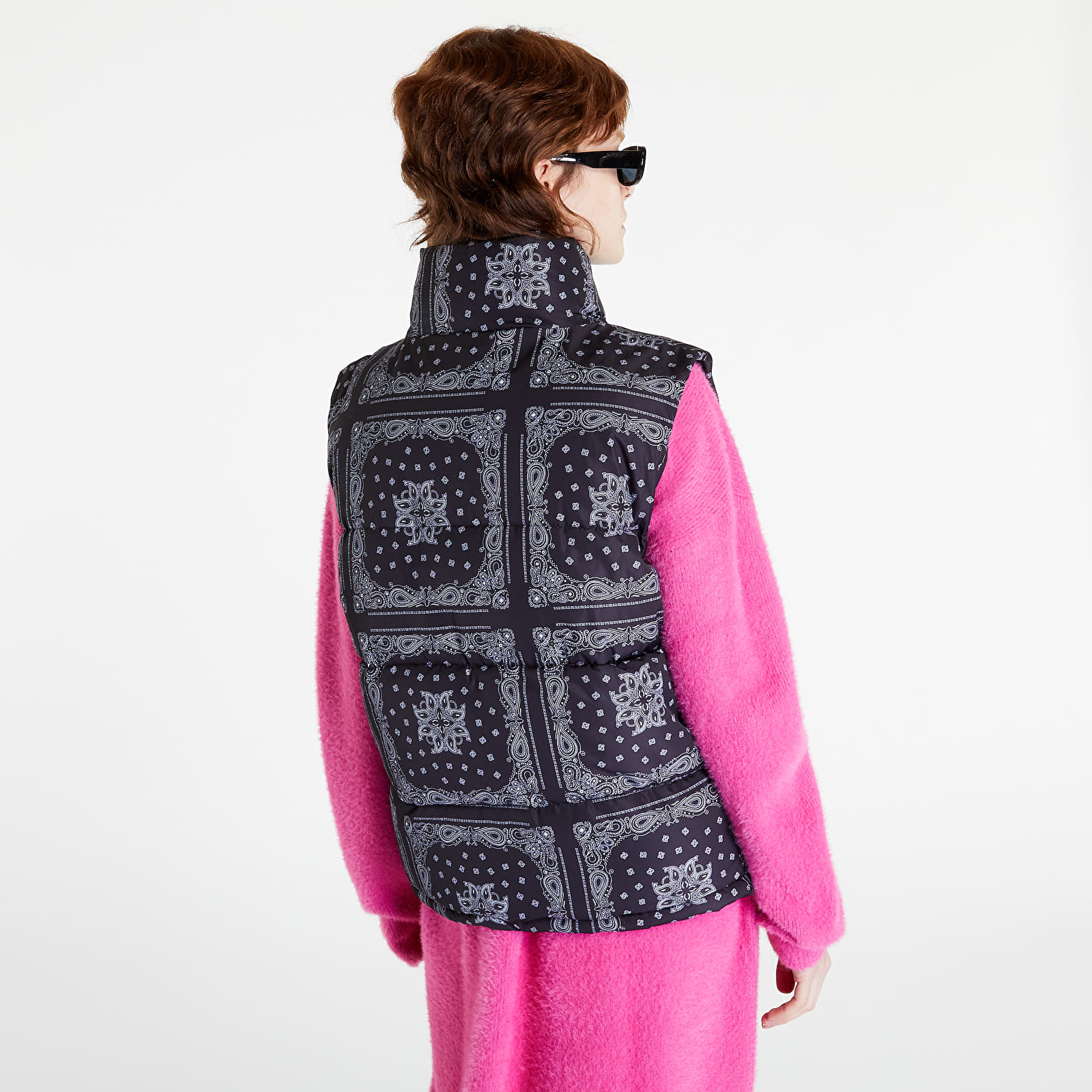 Veste Karl Kani Retro Paisley Puffer Vest Black/ White