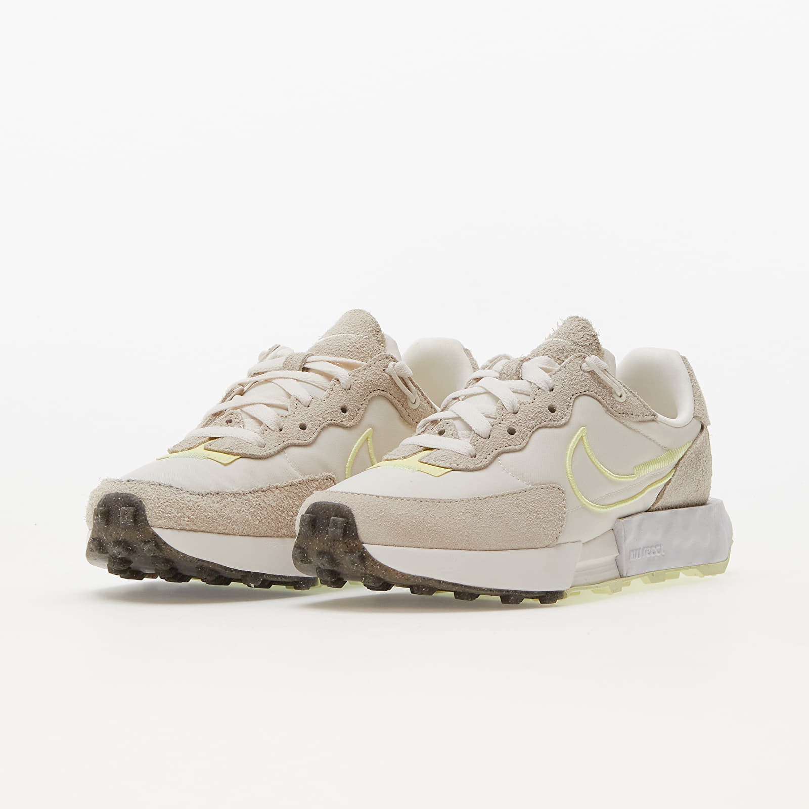 Női tornacipők és cipők Nike W Fontanka Waffle Phantom/ Citron Tint-Lt Orewood Brn-White