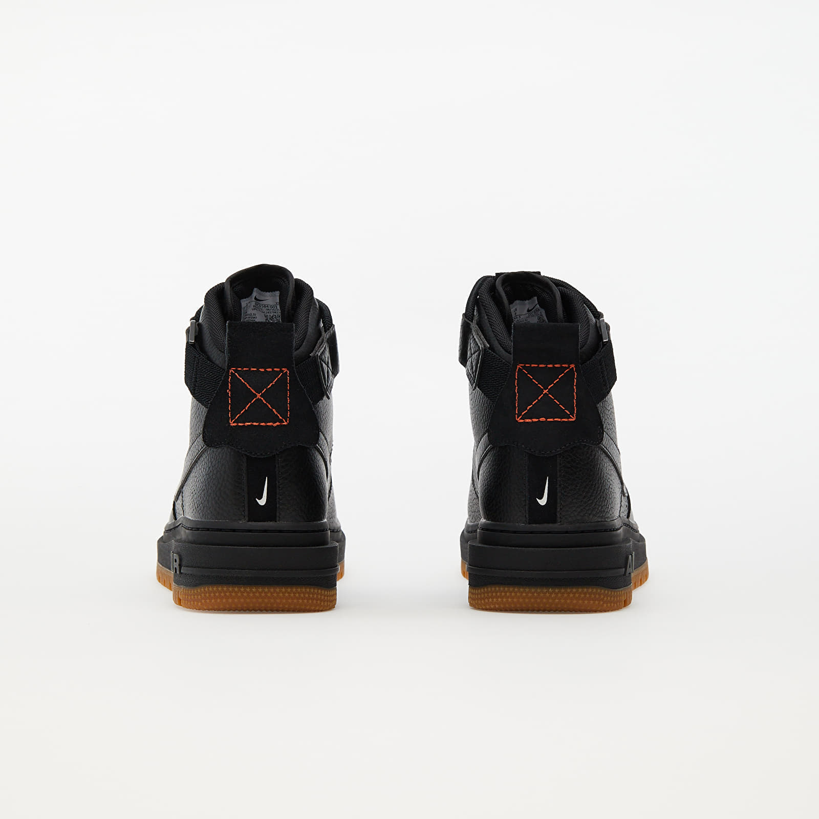 Női tornacipők és cipők Nike W Air Force 1 High Utility 2.0 Black/ Summit White-Orange-Gum Med Brown