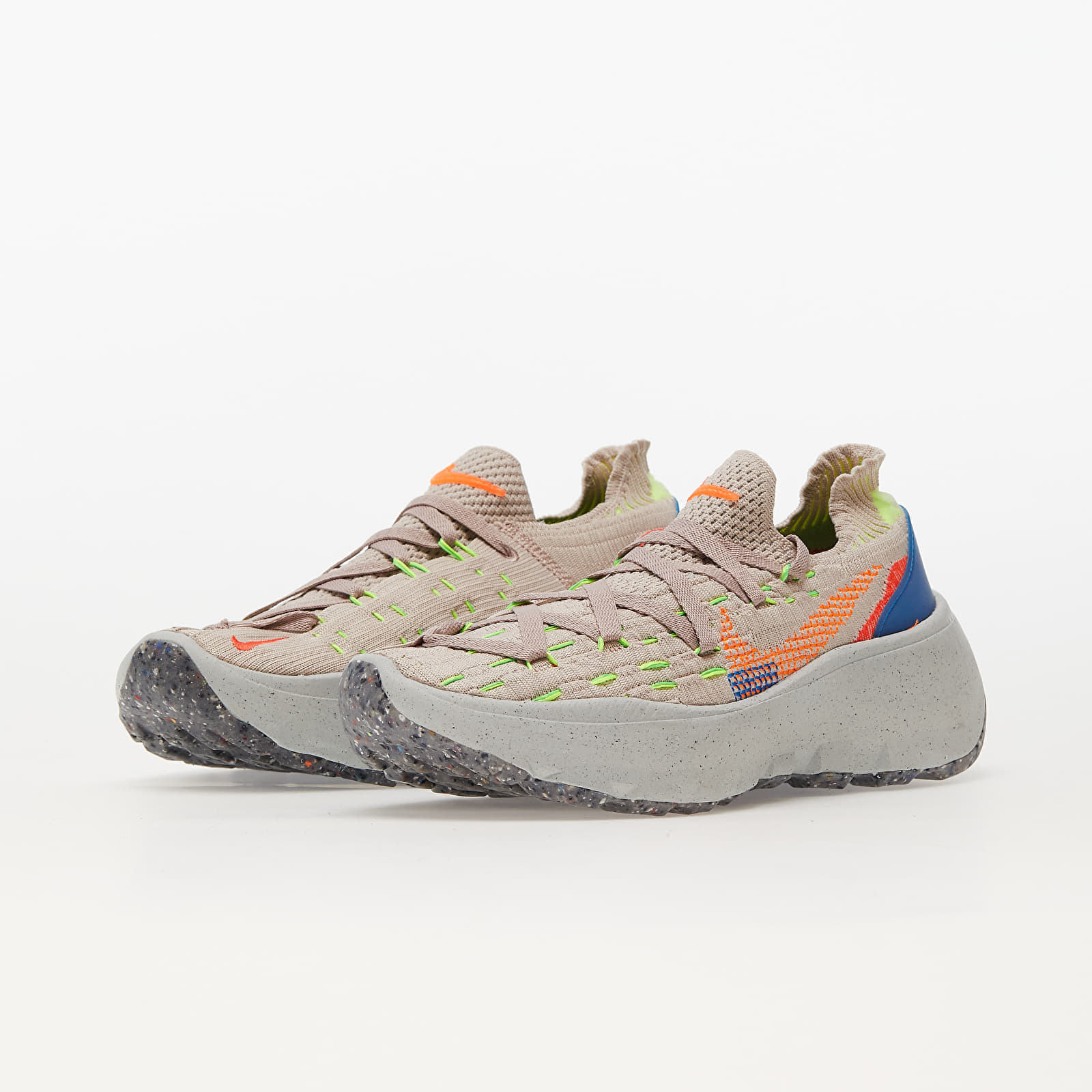 Scarpe donna Nike W Space Hippie 04 Cave Stone/ Total Orange-Photo Blue