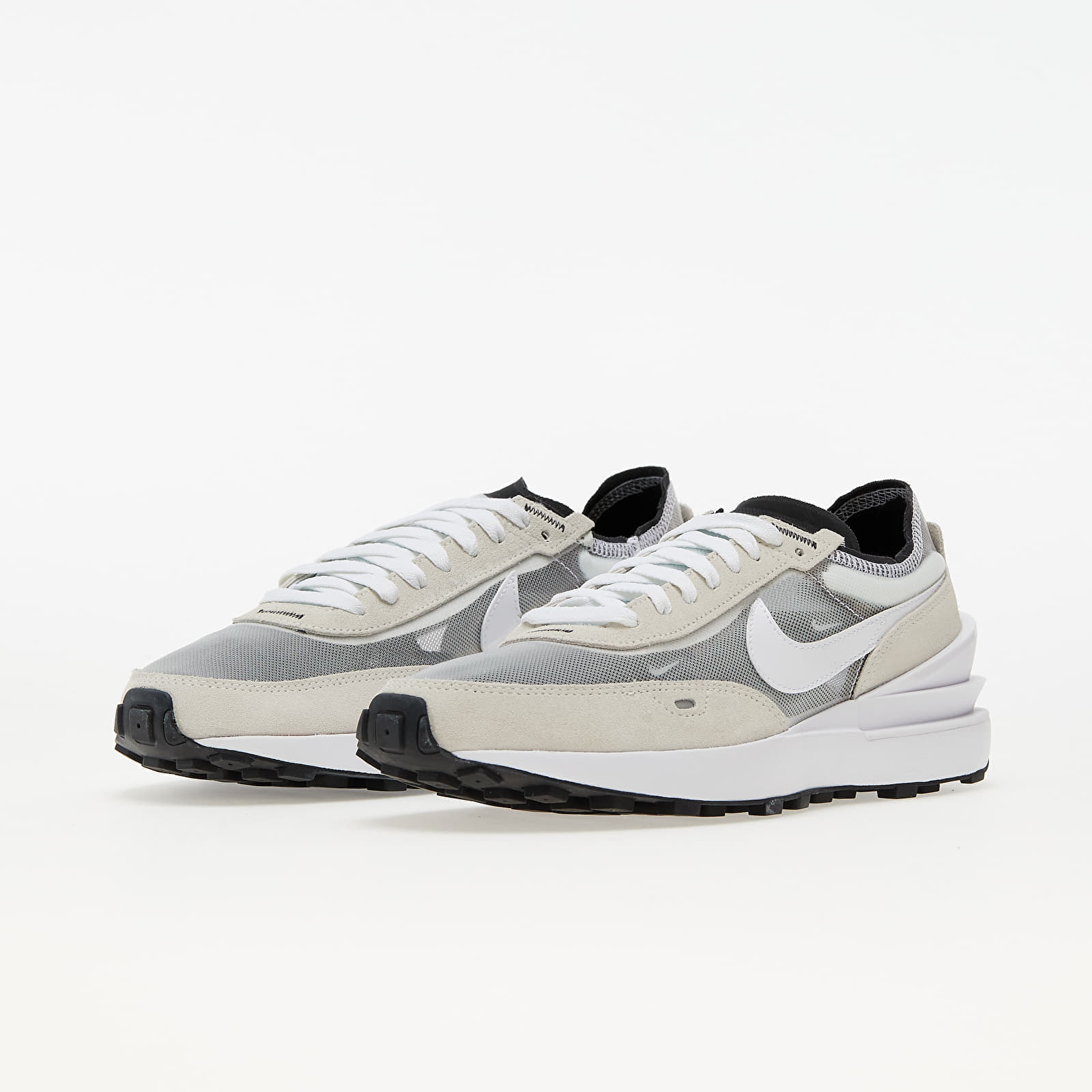 Women's sneakers and shoes Nike Wmns Waffle One Summit White/ White-Black-Orange